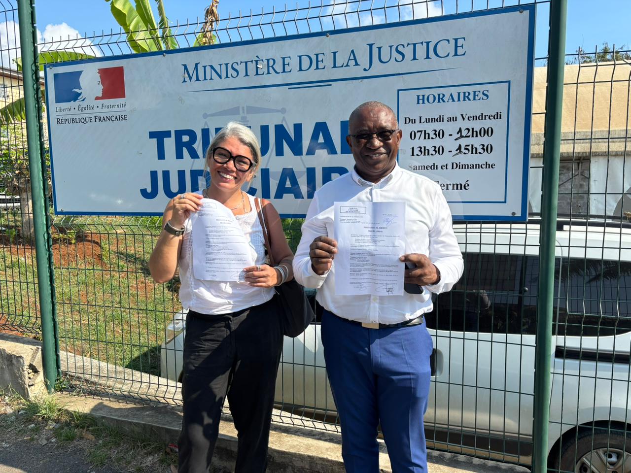 Prestation de serment d’Aïcha Boukir et Salim Nahouda au conseil des prud’hommes de Mayotte