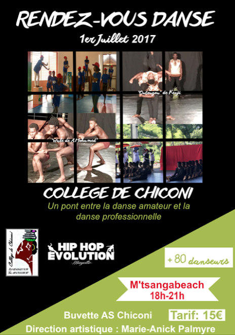 “Rendez-vous danse”: 80 danseurs d’Hip Hop Evolution et du collège de Chiconi en spectacle