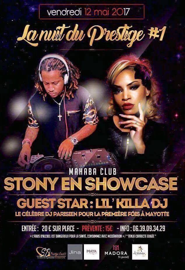 La chanteuse Stony et DJ lil’killa à Mayotte