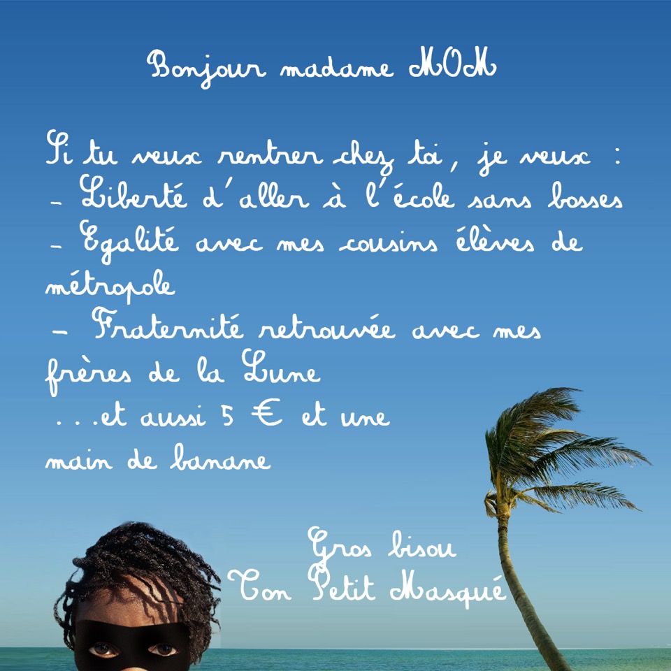 Ton “petit masqué” interpelle la ministre des Outre-mer