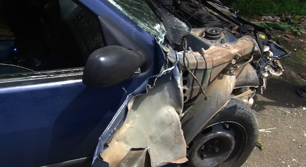 Spectaculaire accident à Majicavo