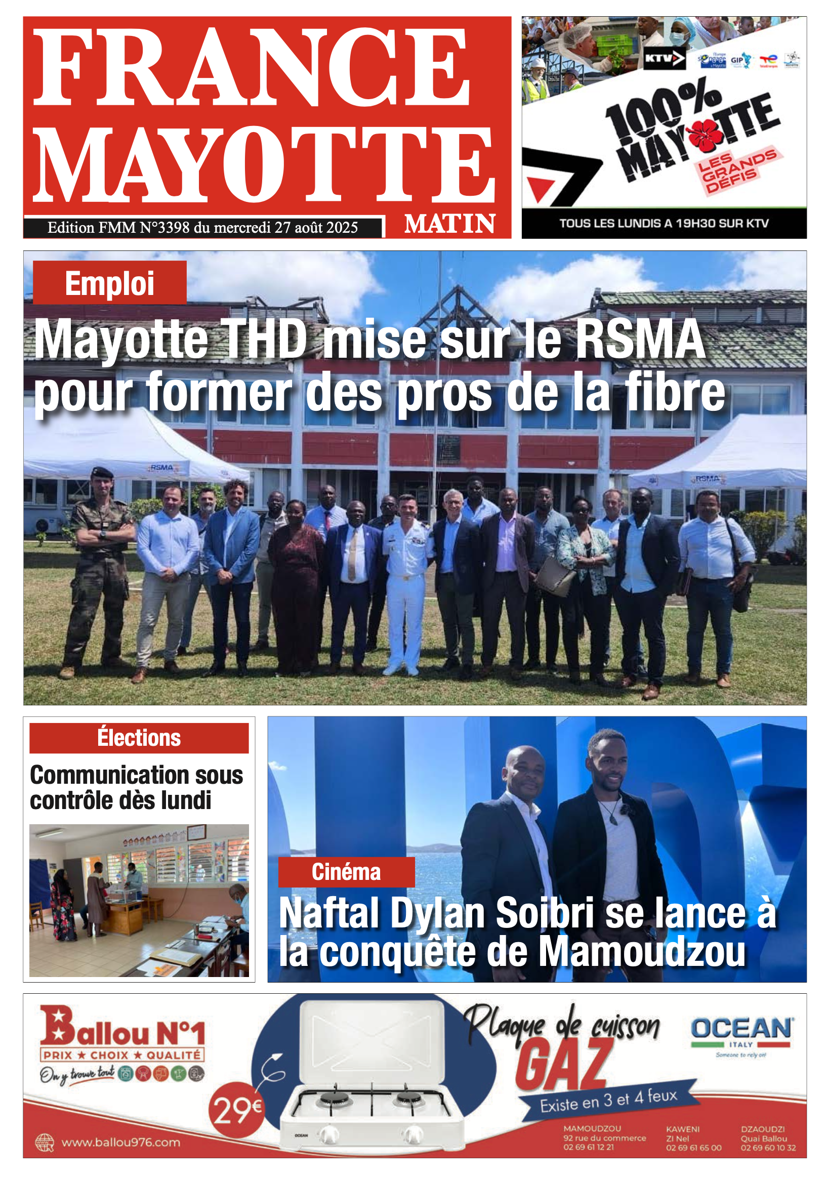Votre France Mayotte Matin vient de paraître