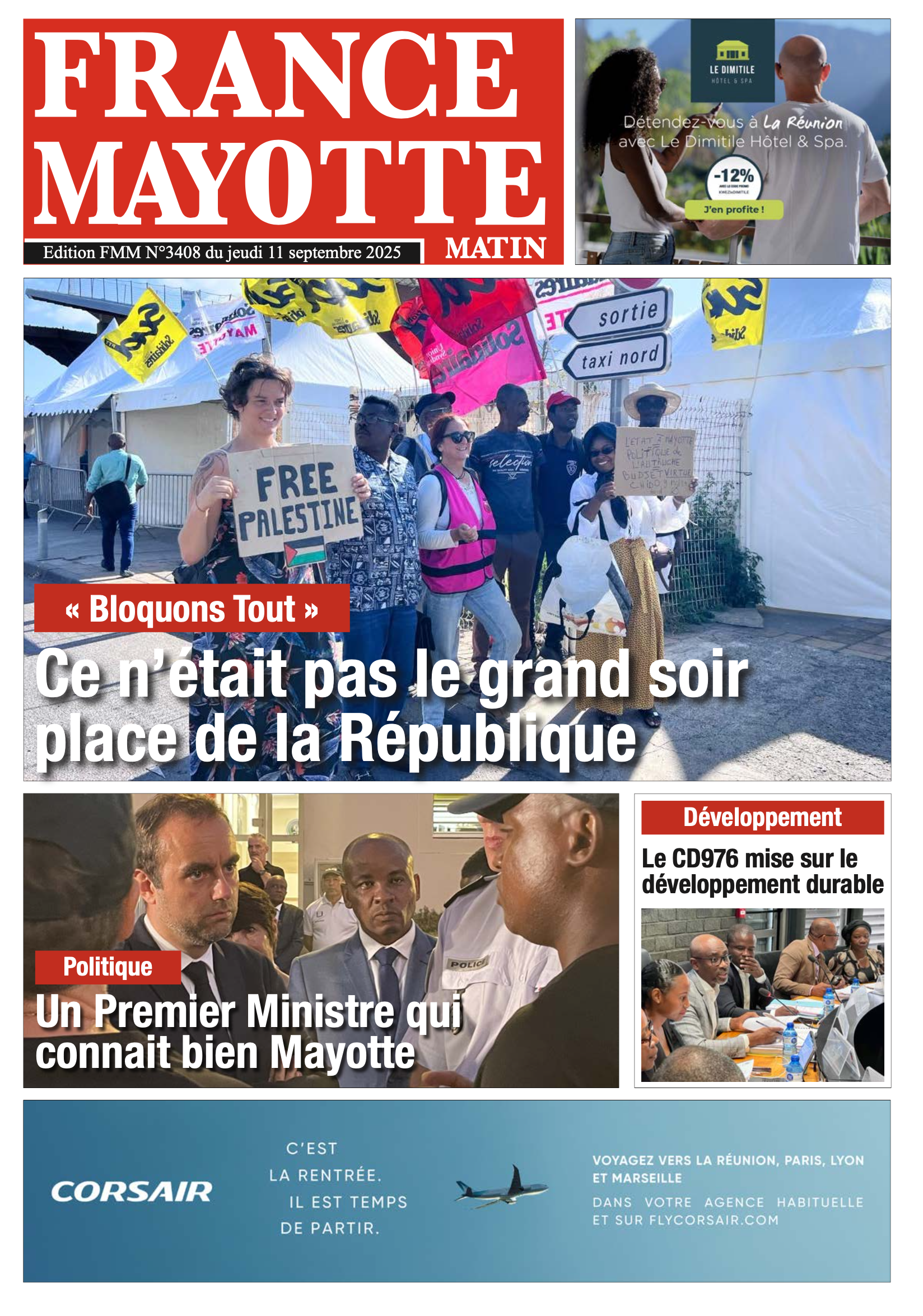 Votre France Mayotte Matin vient de paraître