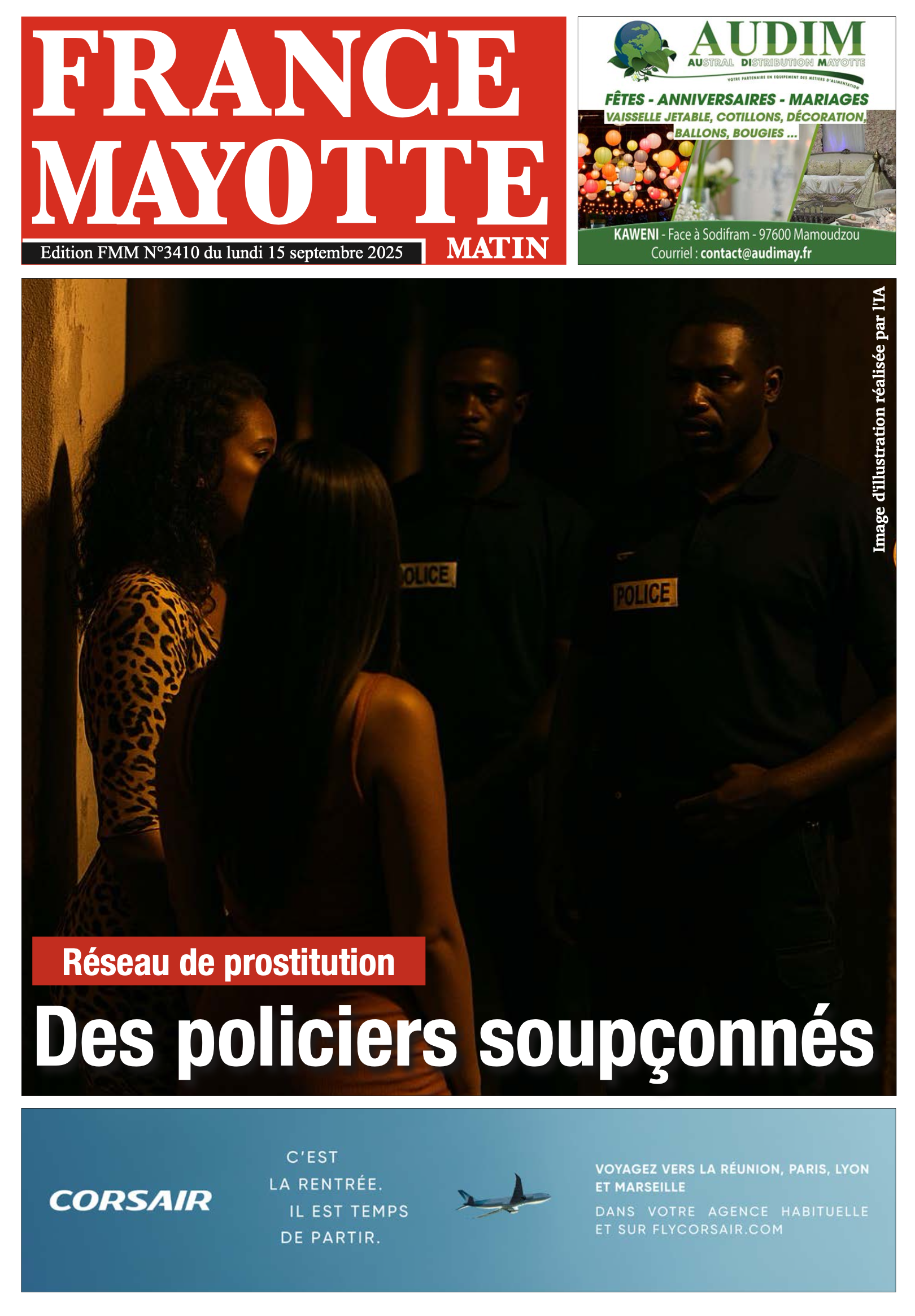 Votre France Mayotte Matin vient de paraître