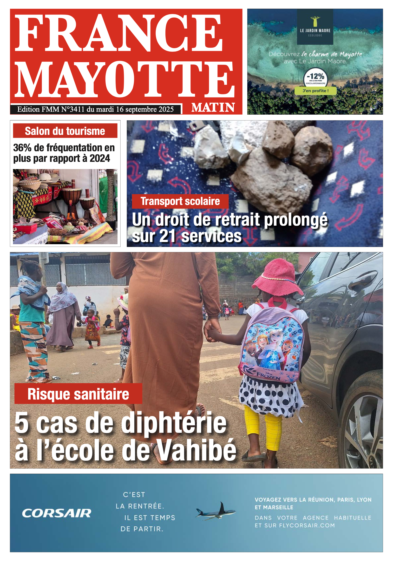 Votre France Mayotte Matin vient de paraître