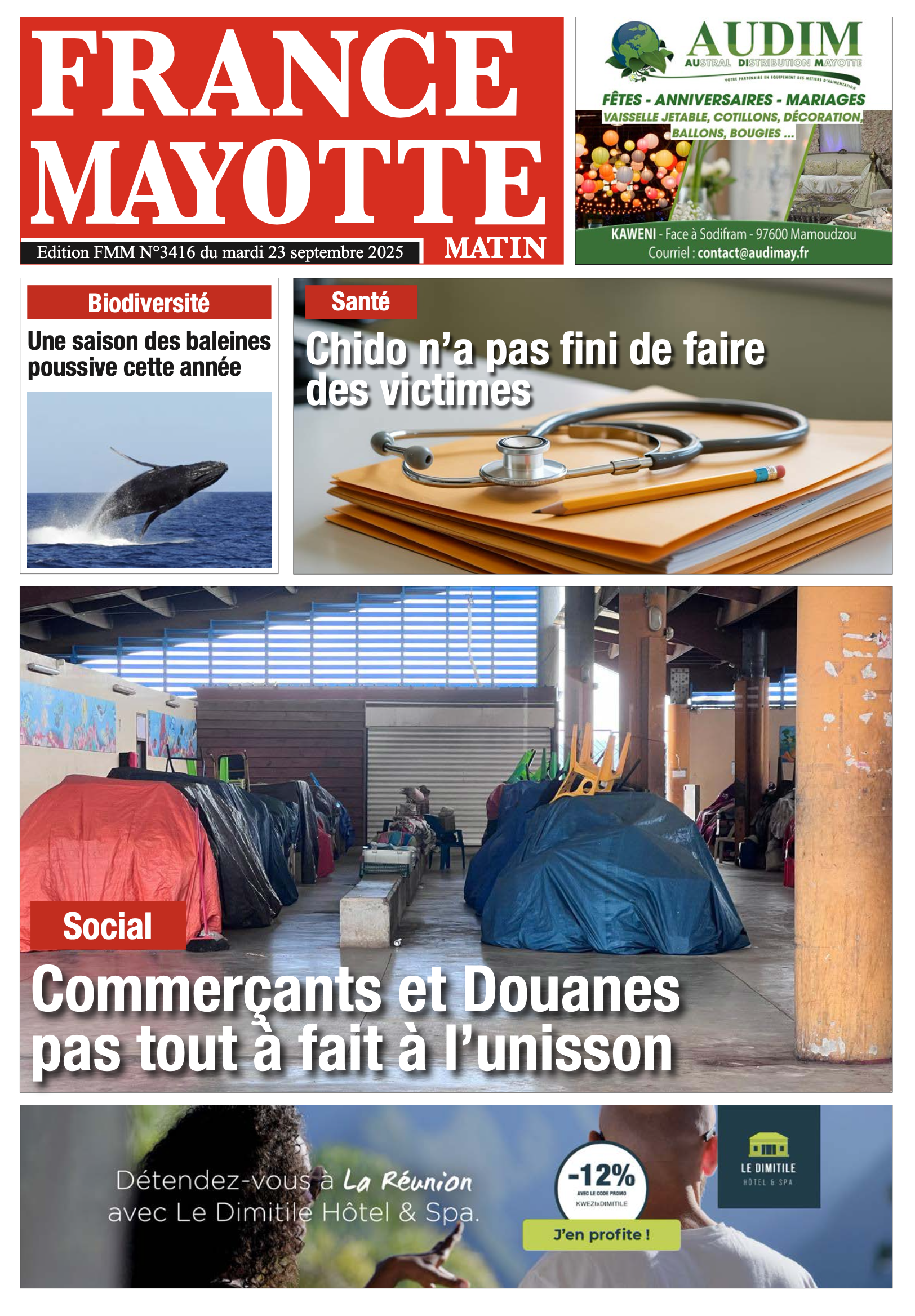 Votre France Mayotte Matin vient de paraître