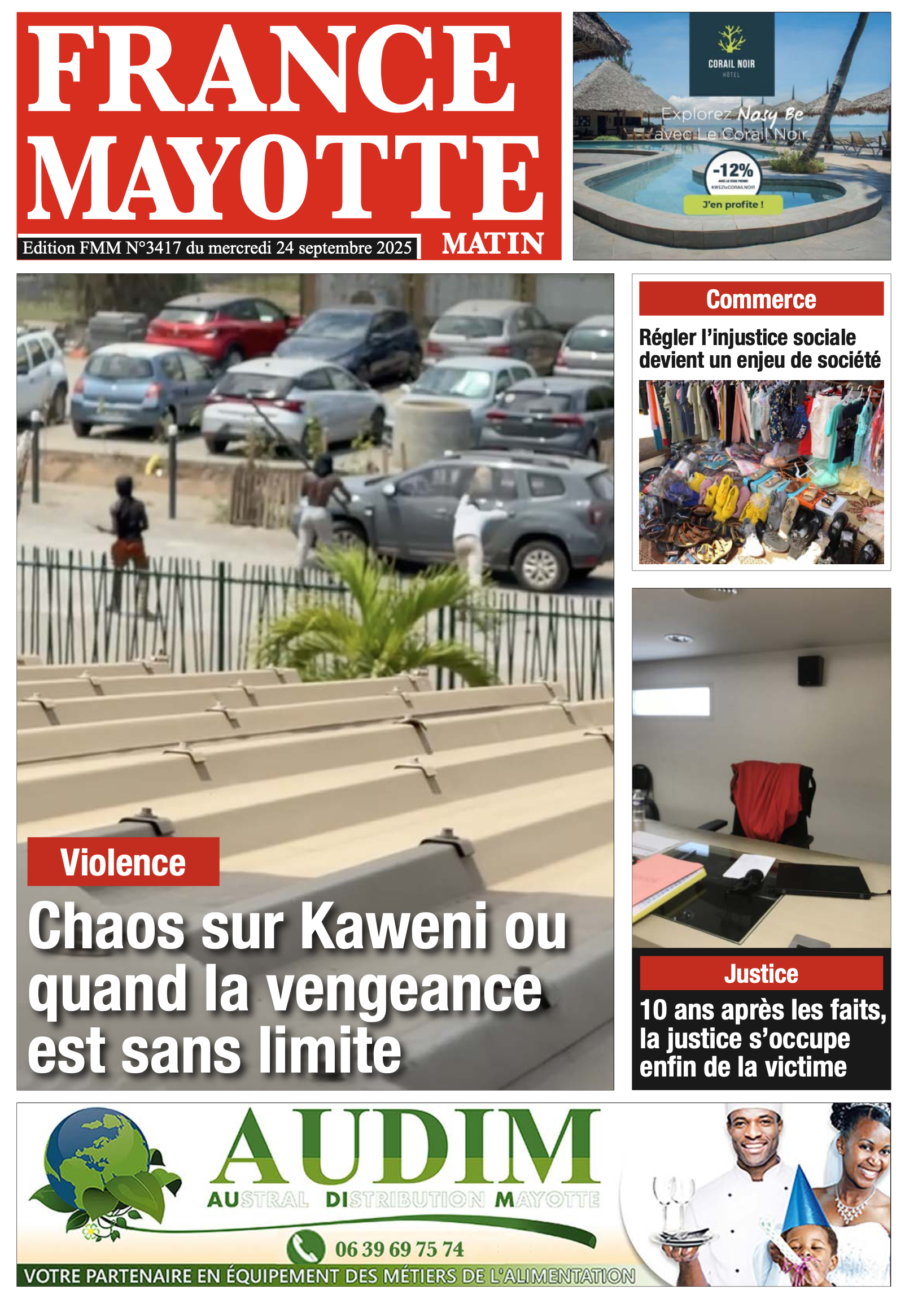 Votre France Mayotte Matin vient de paraître