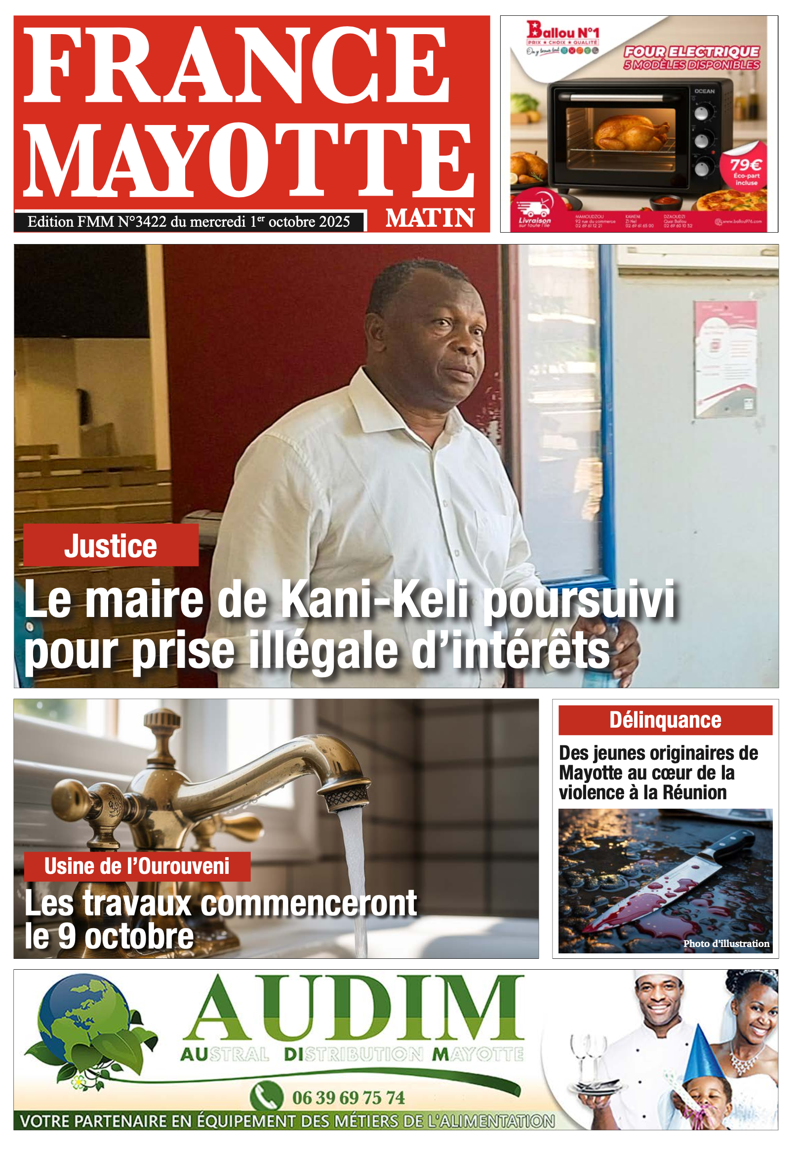 Votre France Mayotte Matin vient de paraître