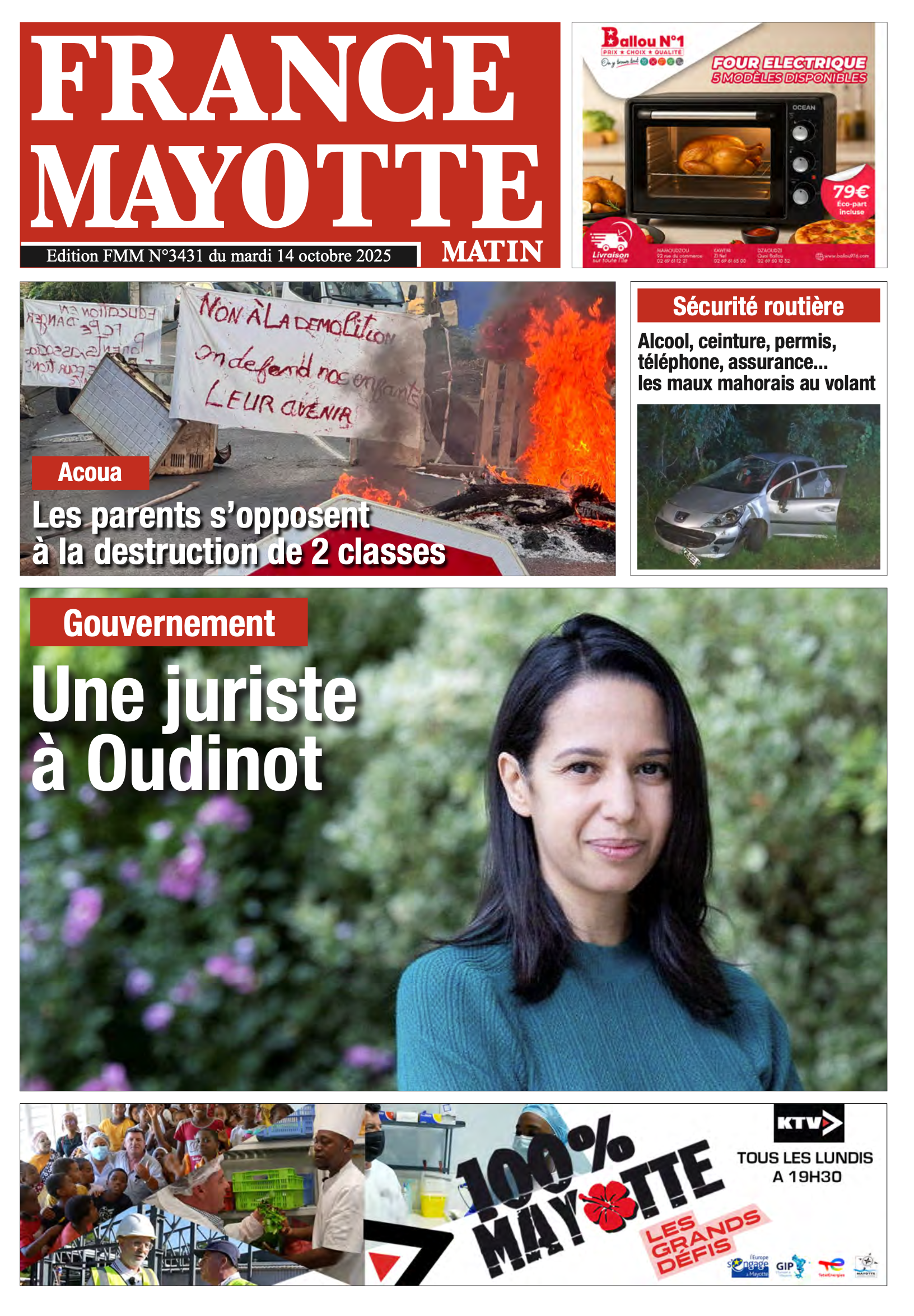 Votre France Mayotte Matin du jour vient de paraître