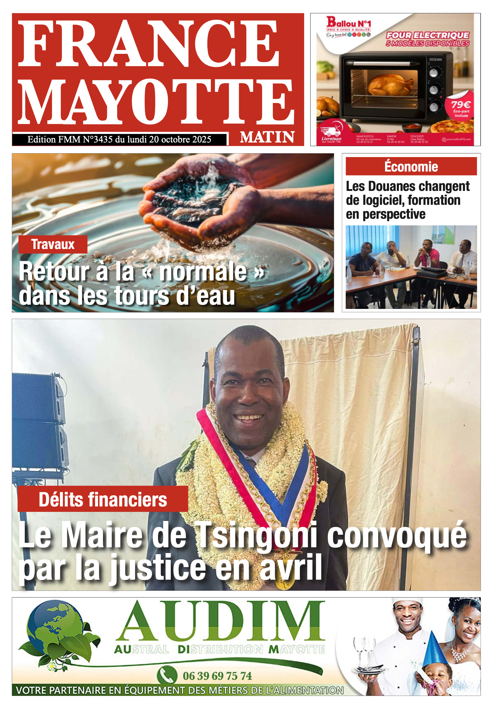 Votre France Mayotte Matin vient de paraître