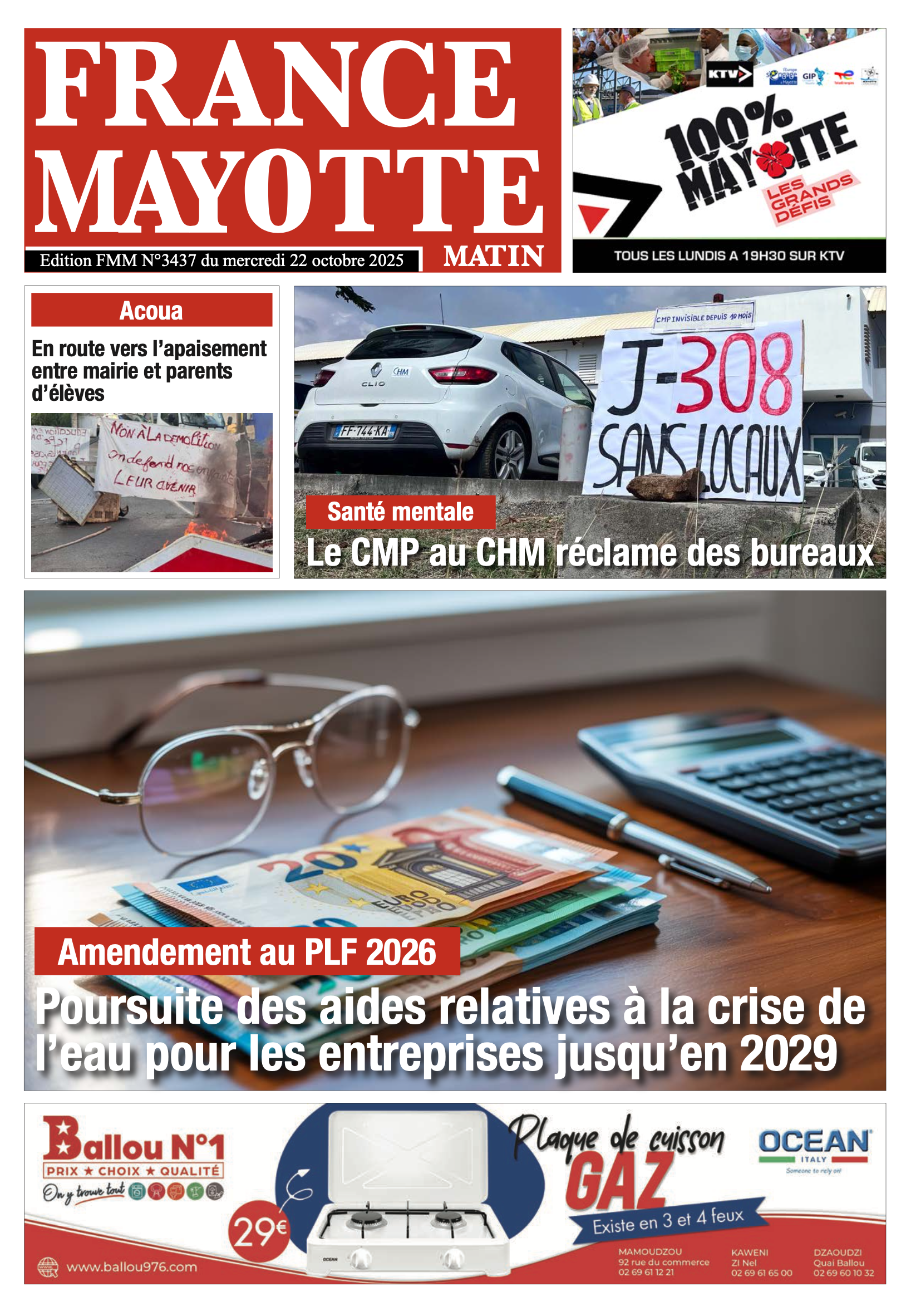 Votre France Mayotte Matin vient de paraître