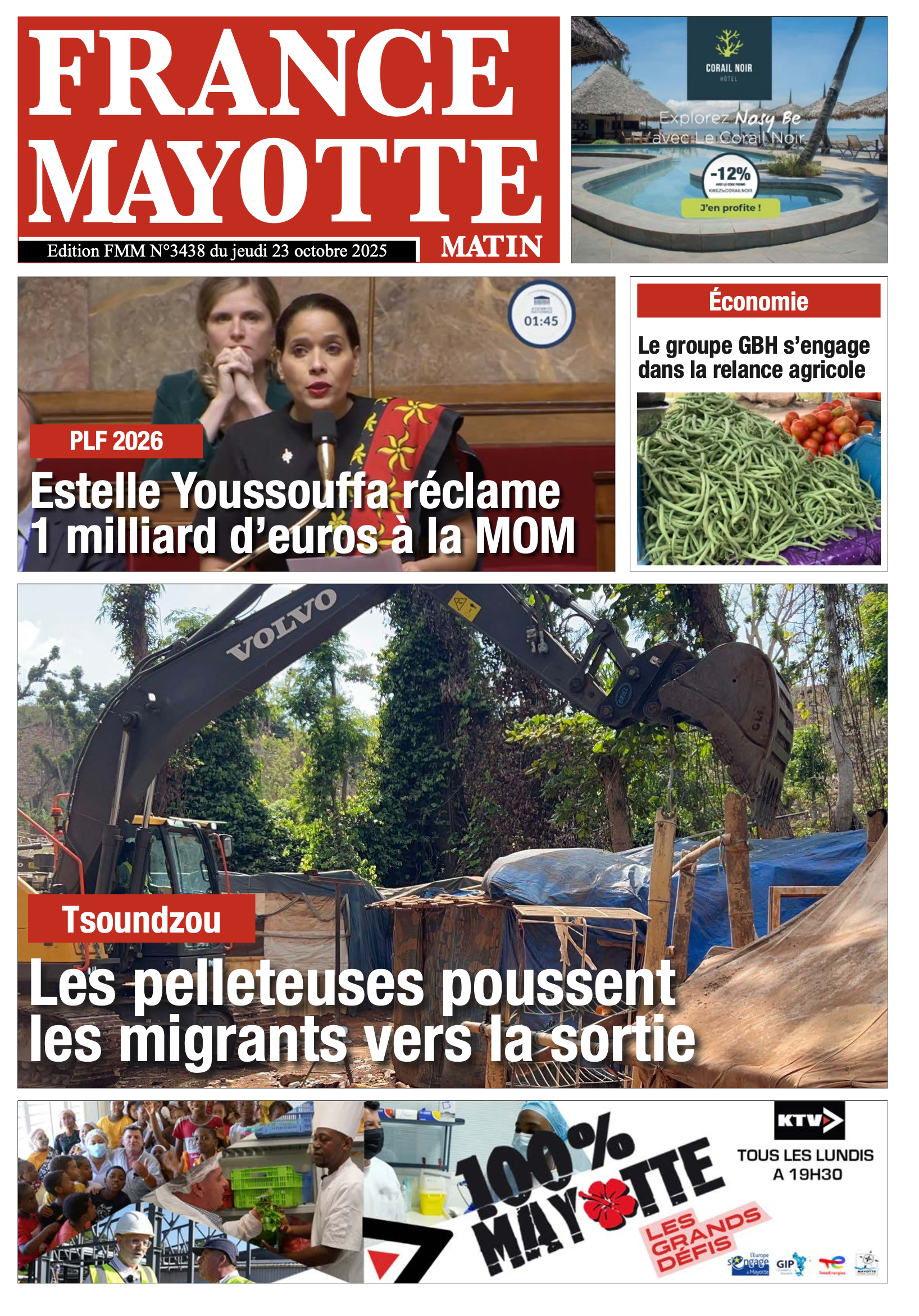 Votre France Mayotte Matin vient de paraître