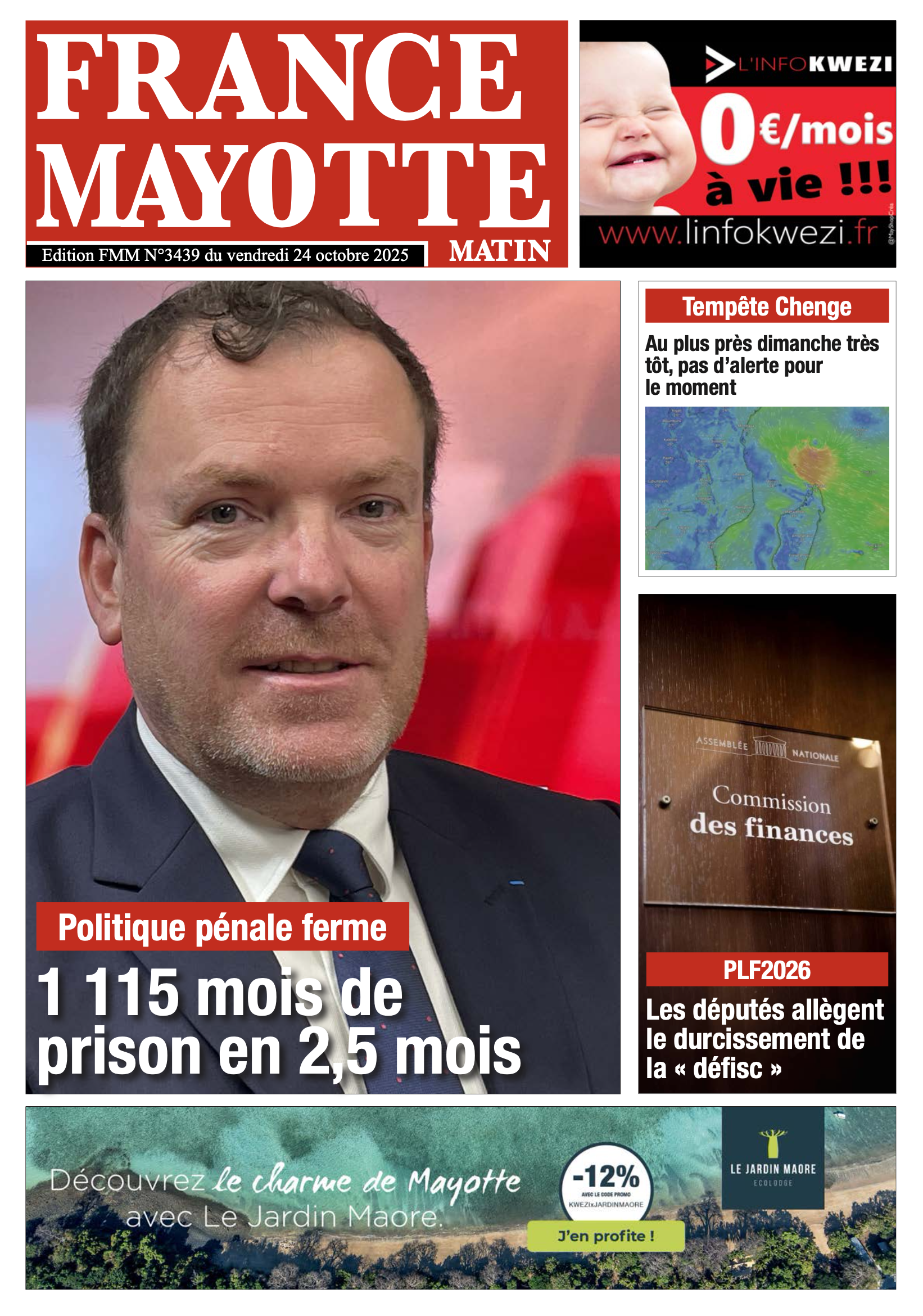 Votre France Mayotte Matin vient de paraître