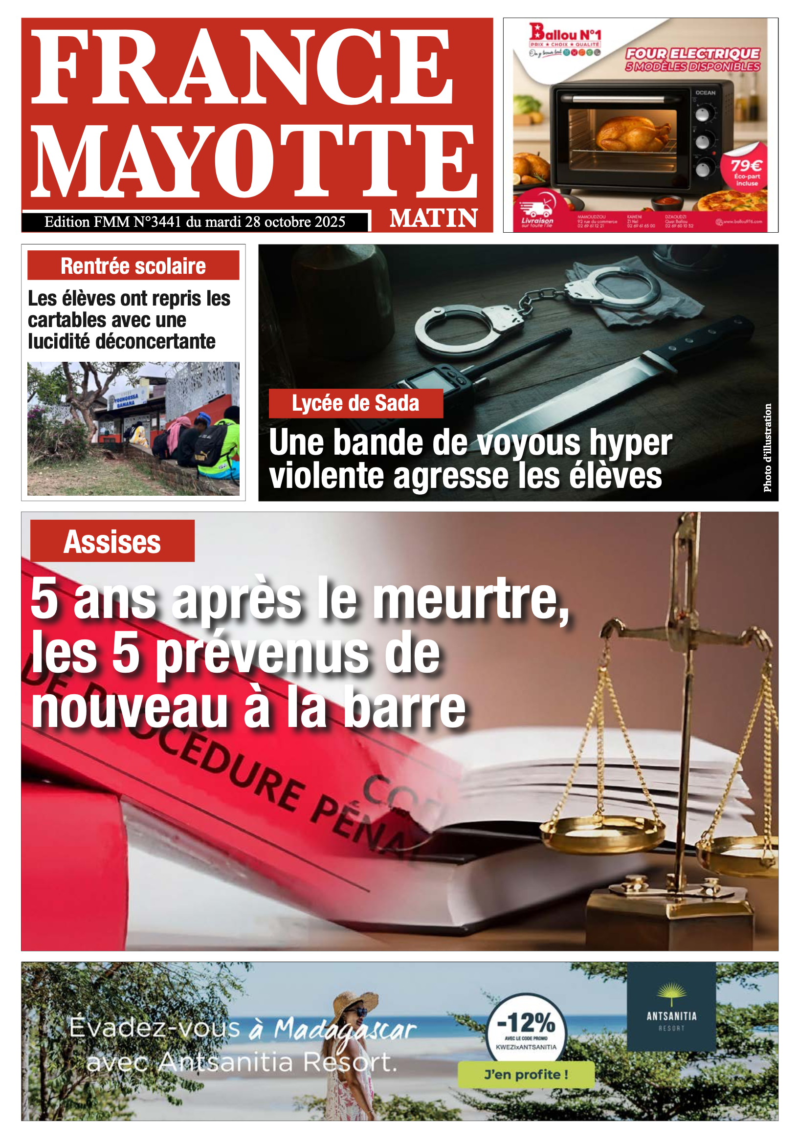 Votre France Mayotte Matin vient de paraître