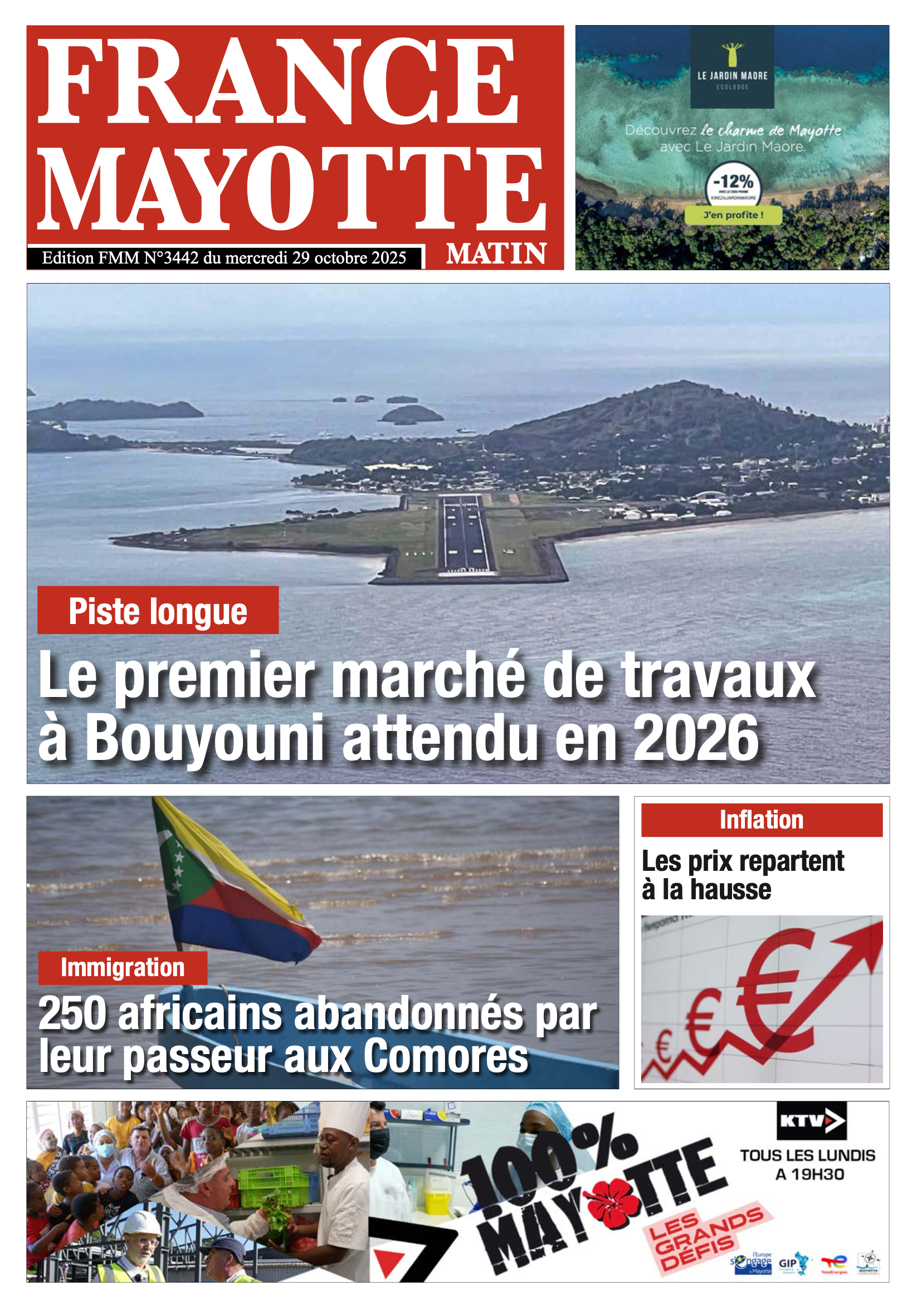 Votre France Mayotte Matin vient de paraître