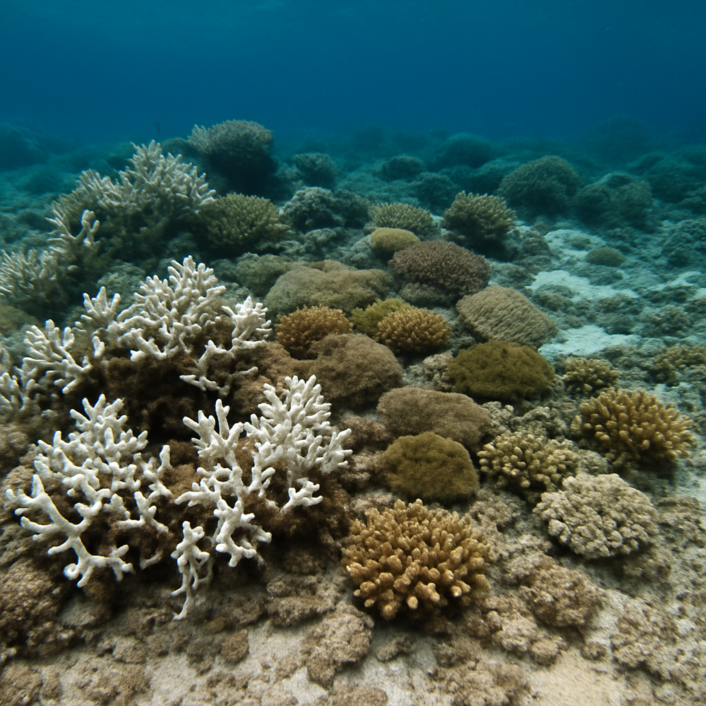 Chido a également ravagé et meurtri les récifs