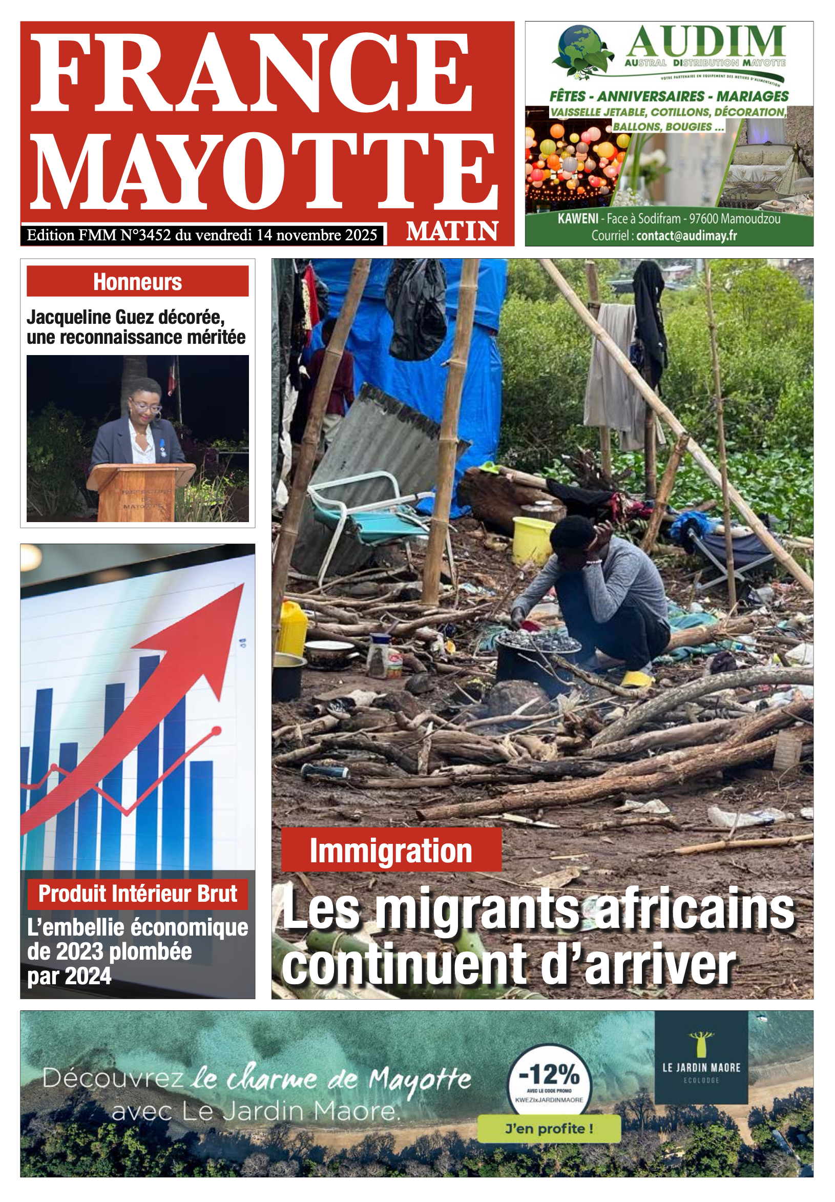 Votre France Mayotte Matin vient de paraître