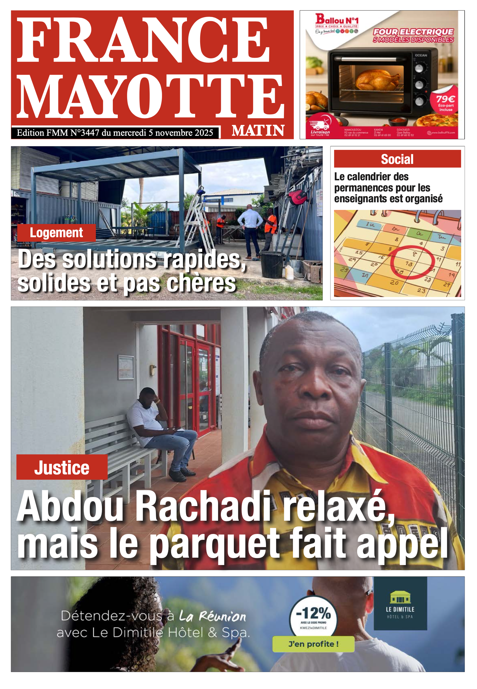Votre France Mayotte Matin vient de paraître