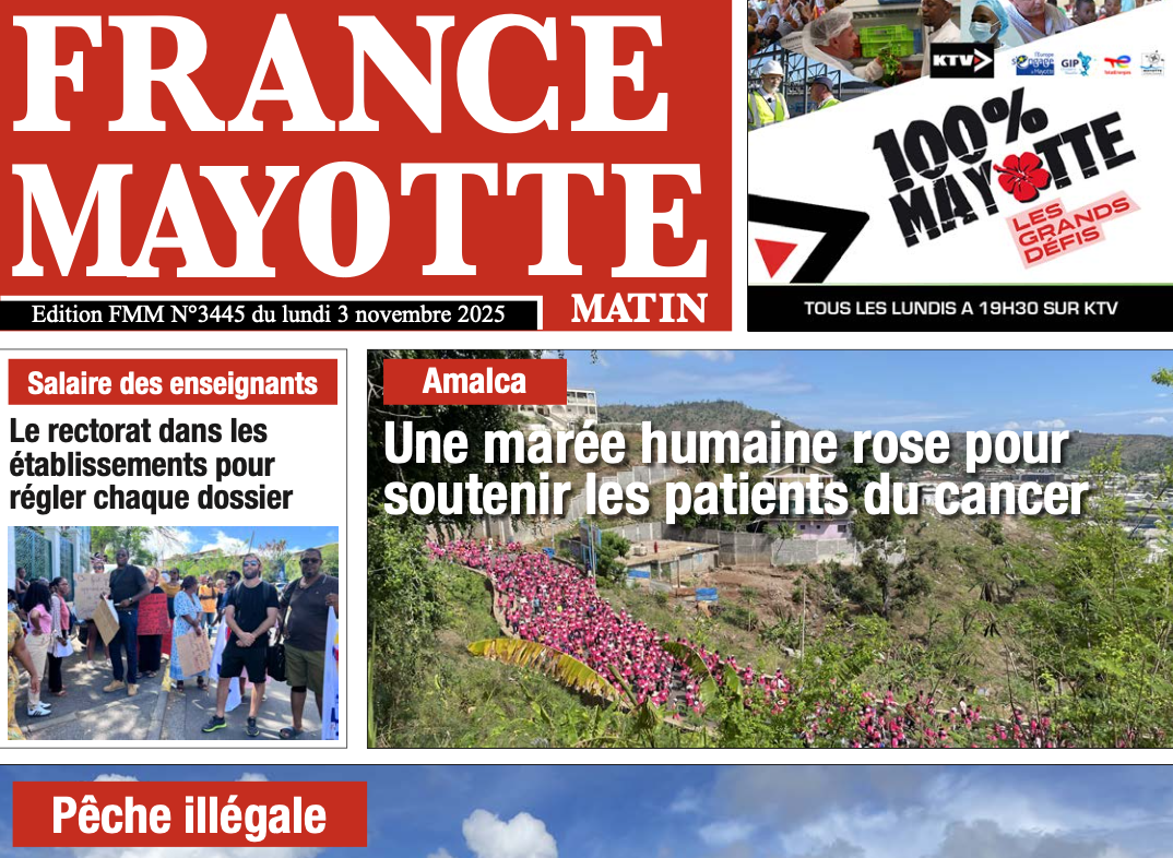 Votre France Mayotte Matin vient de paraître