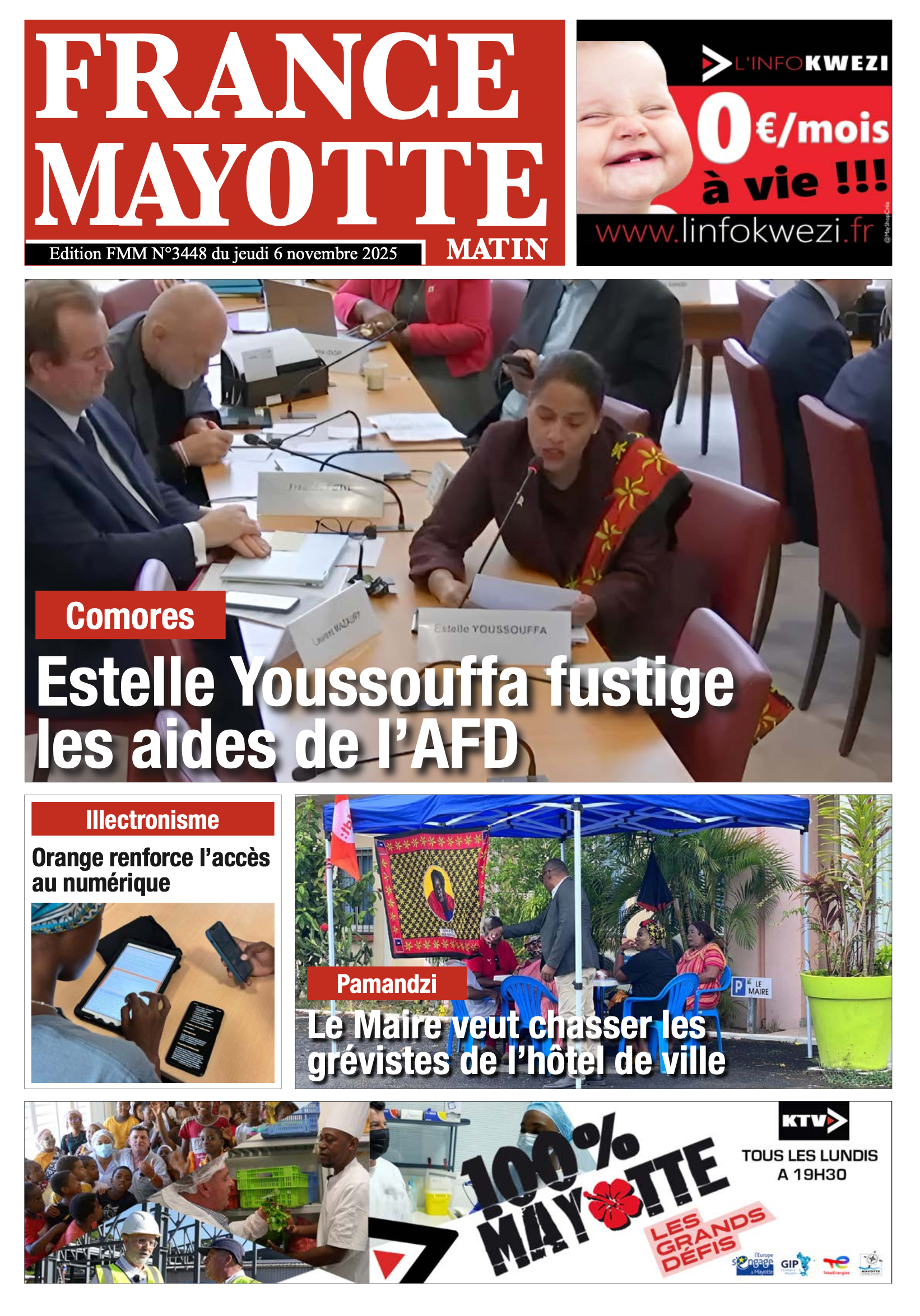 Votre France Mayotte Matin vient de paraître