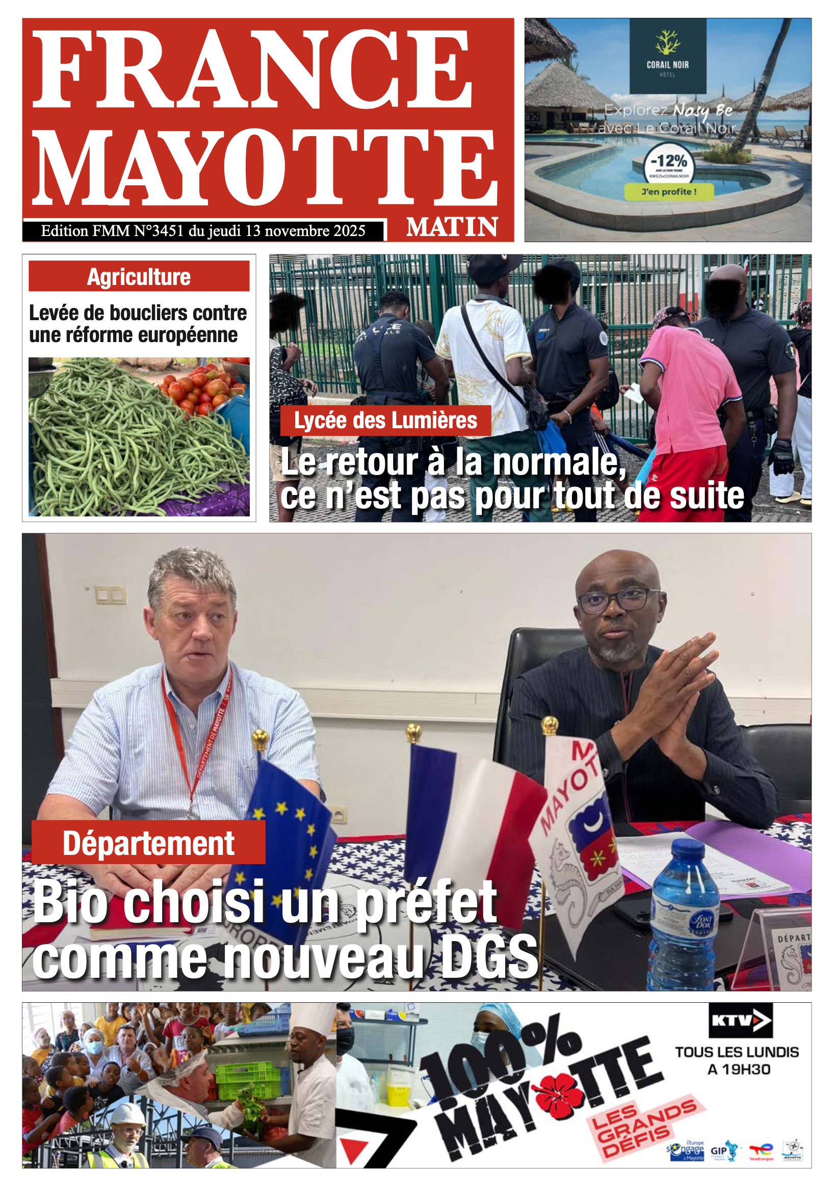 Votre France Mayotte Matin vient de paraître