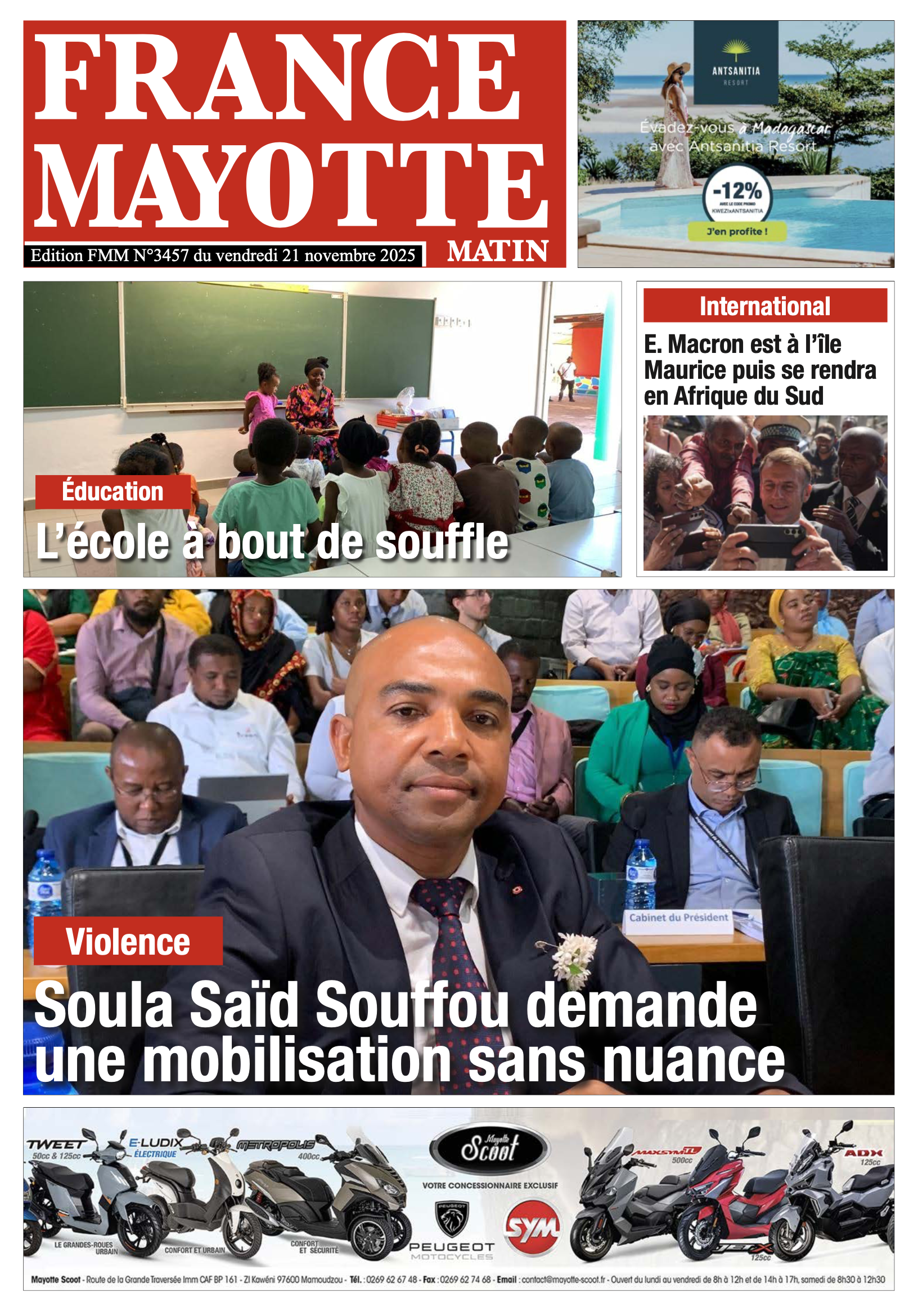 Votre France Mayotte Matin vient de paraître