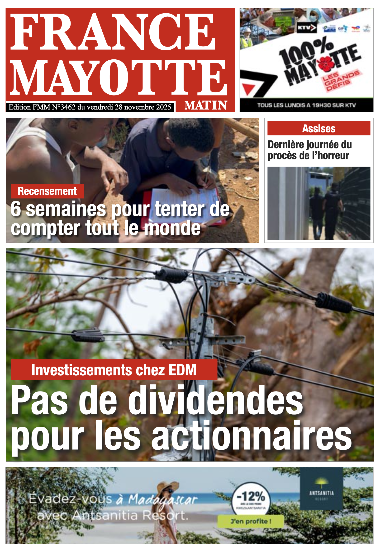 Votre France Mayotte Matin vient de paraître