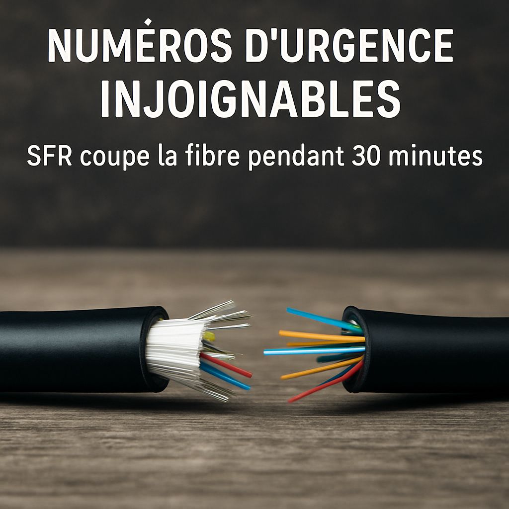 Urgences injoignables : SFR coupe la fibre pendant 30 minutes