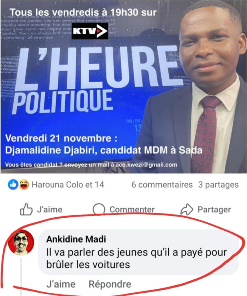 KTV reçoit ce soir le candidat MDM à la Mairie de Sada 1 WhatsApp Image 2025 11 21 at 15.34.28