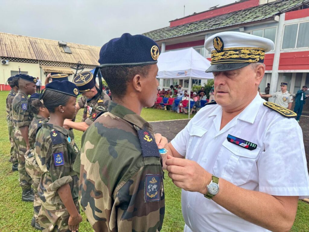 cérémonie du RSMA à Combani