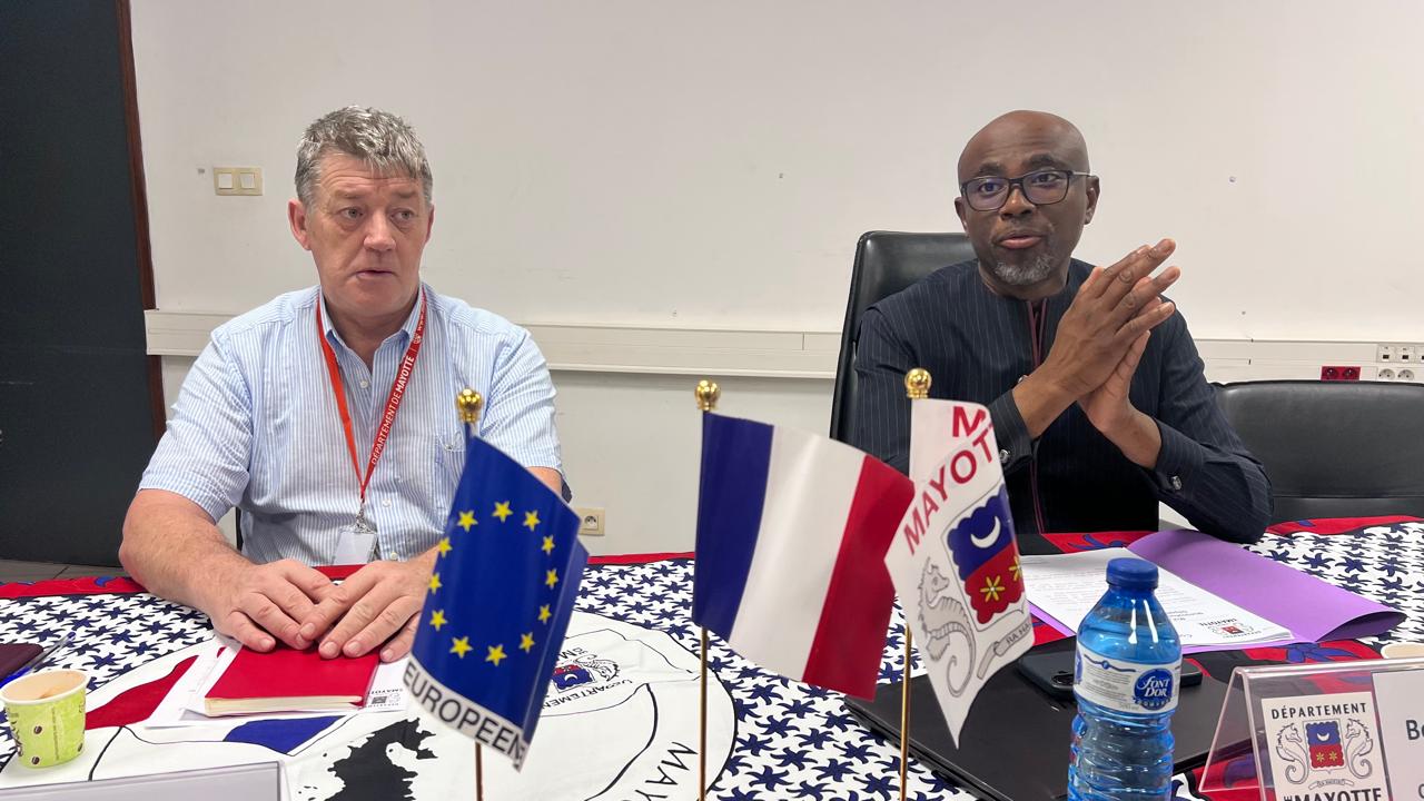 Soula Said-Souffou prend la parole à la suite de la nomination du nouveau DGS du CD976