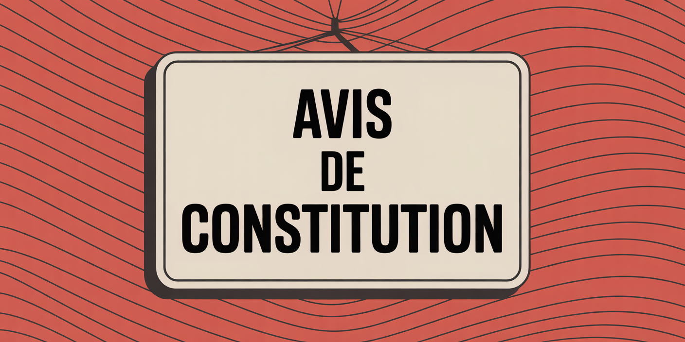 Avis de constitution- Chez Moina