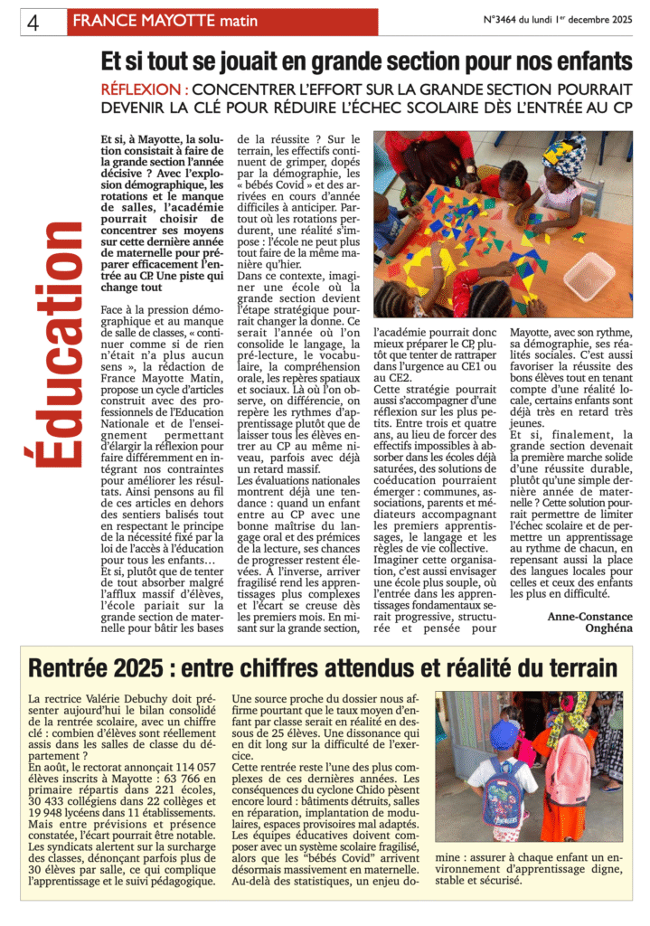 Votre France Mayotte Matin vient de paraître 1 Capture decran 2025 12 01 a 03.48.56