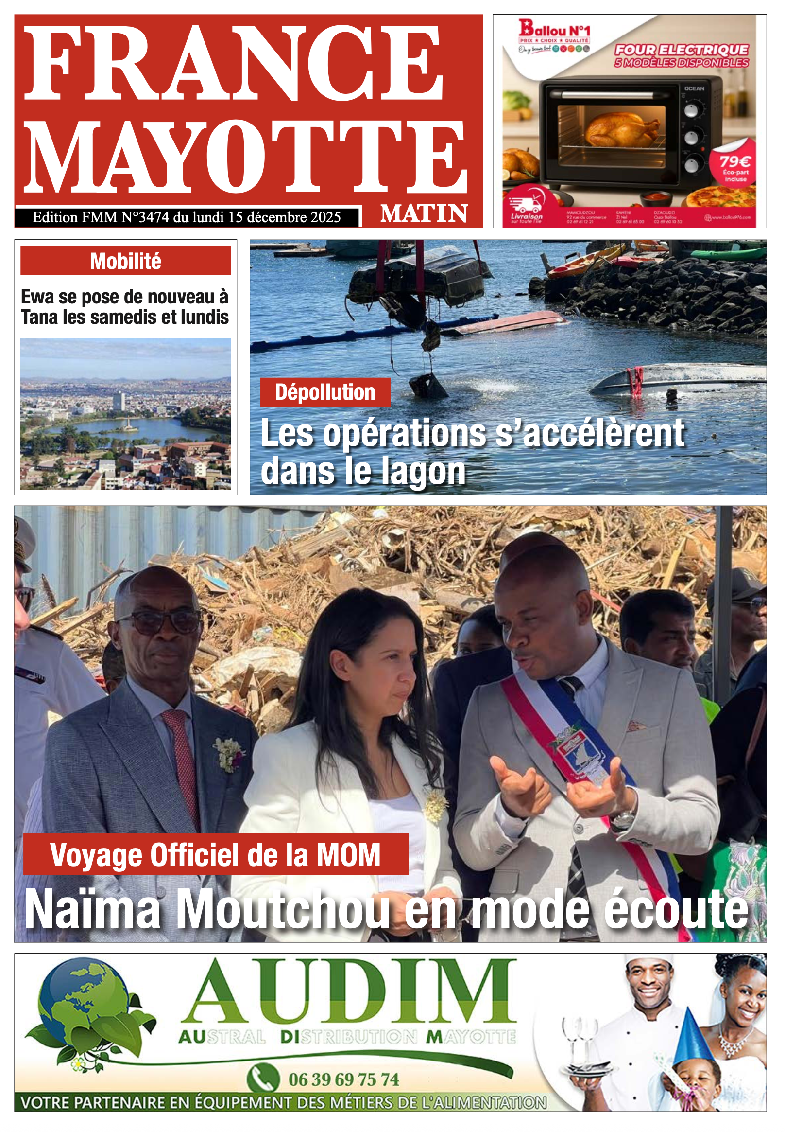 Votre France Mayotte Matin vient de paraître