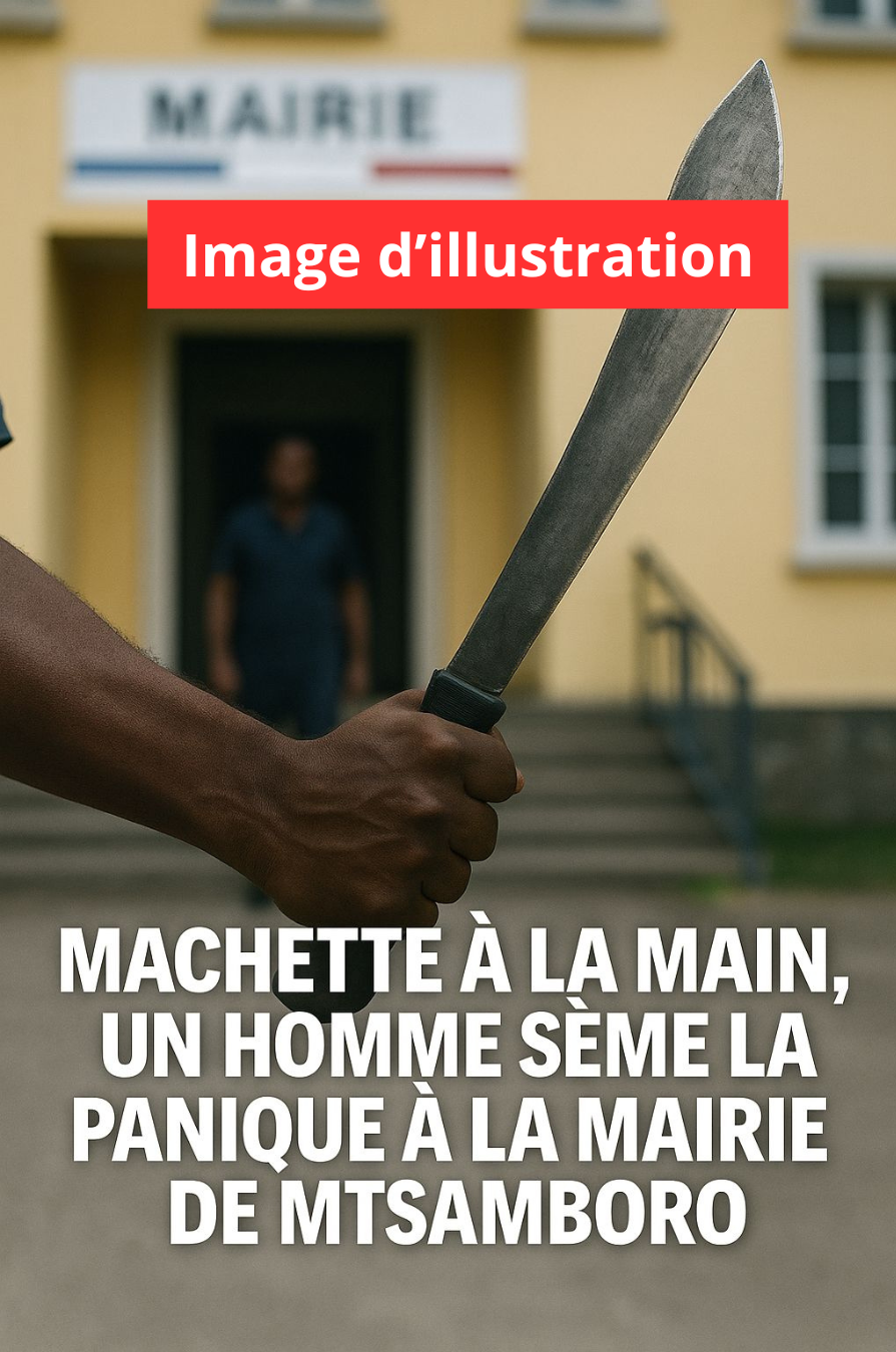 Machette à la main, un homme sème la panique à la mairie de Mtsamboro