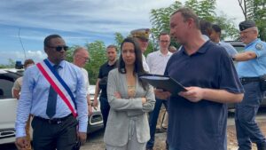 Accueil 78 visite ministre Outre-mer Mayotte, Naïma Moutchou Mayotte