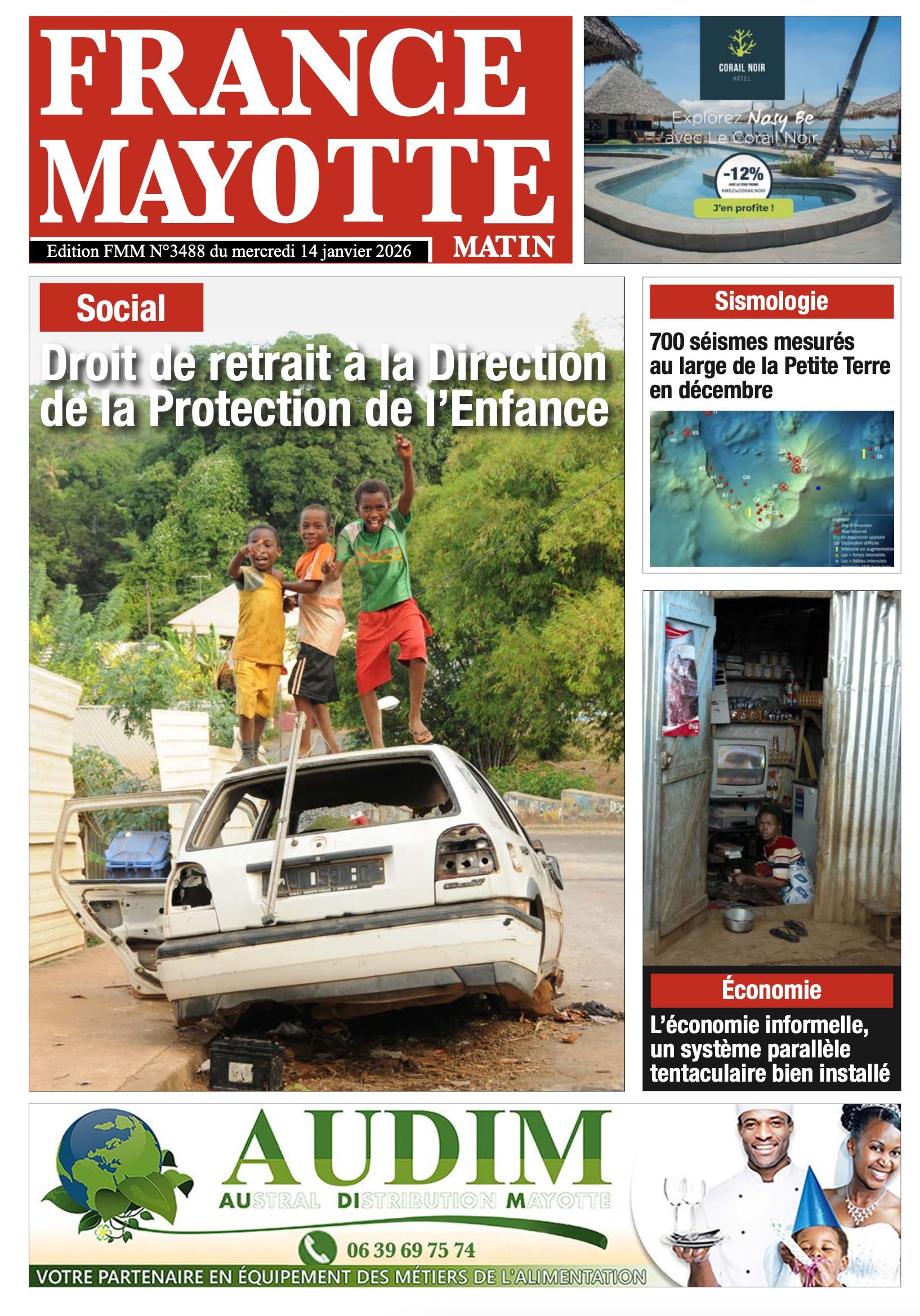 Votre France Mayotte Matin vient de paraître