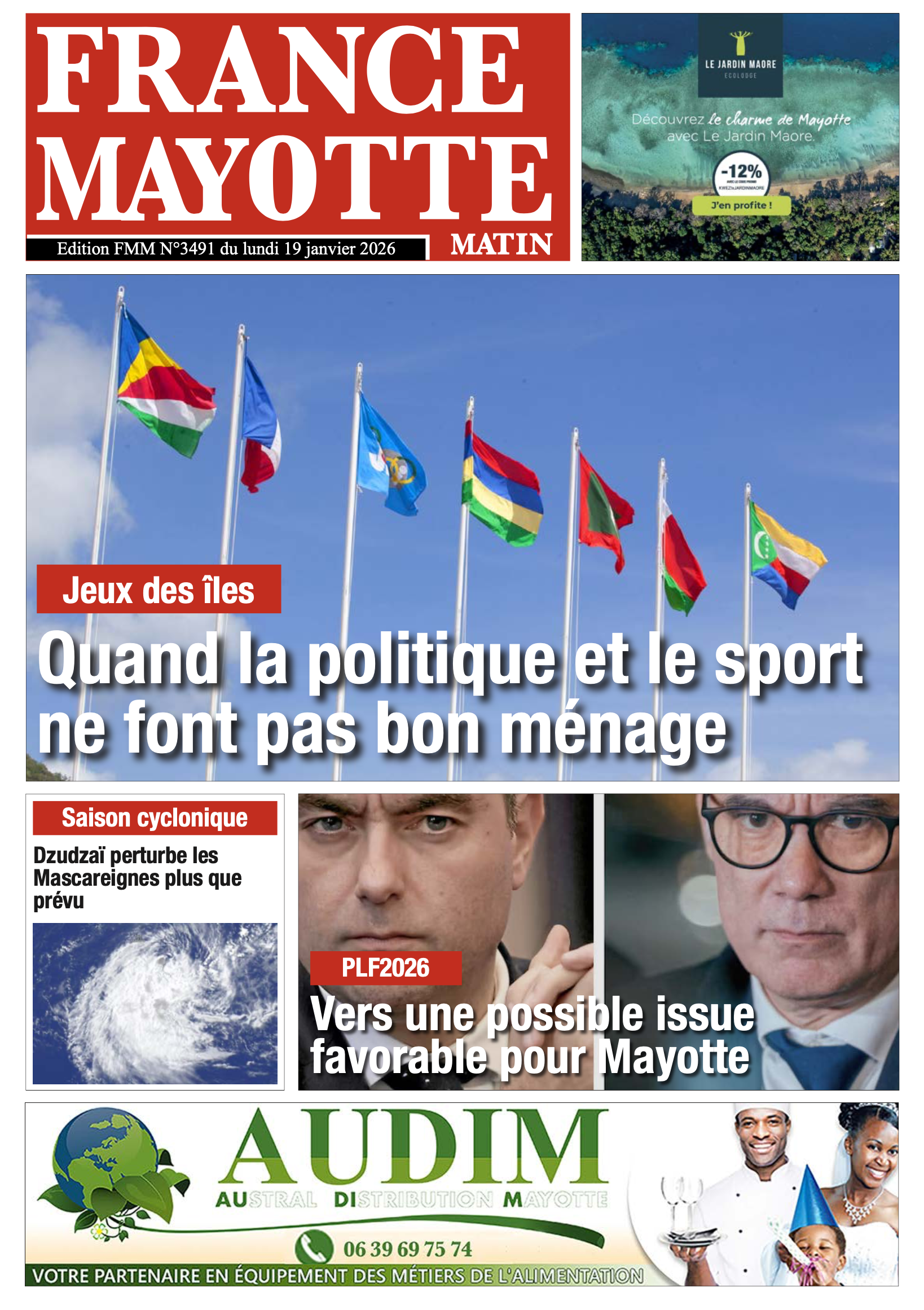 Votre France Mayotte Matin vient de paraître