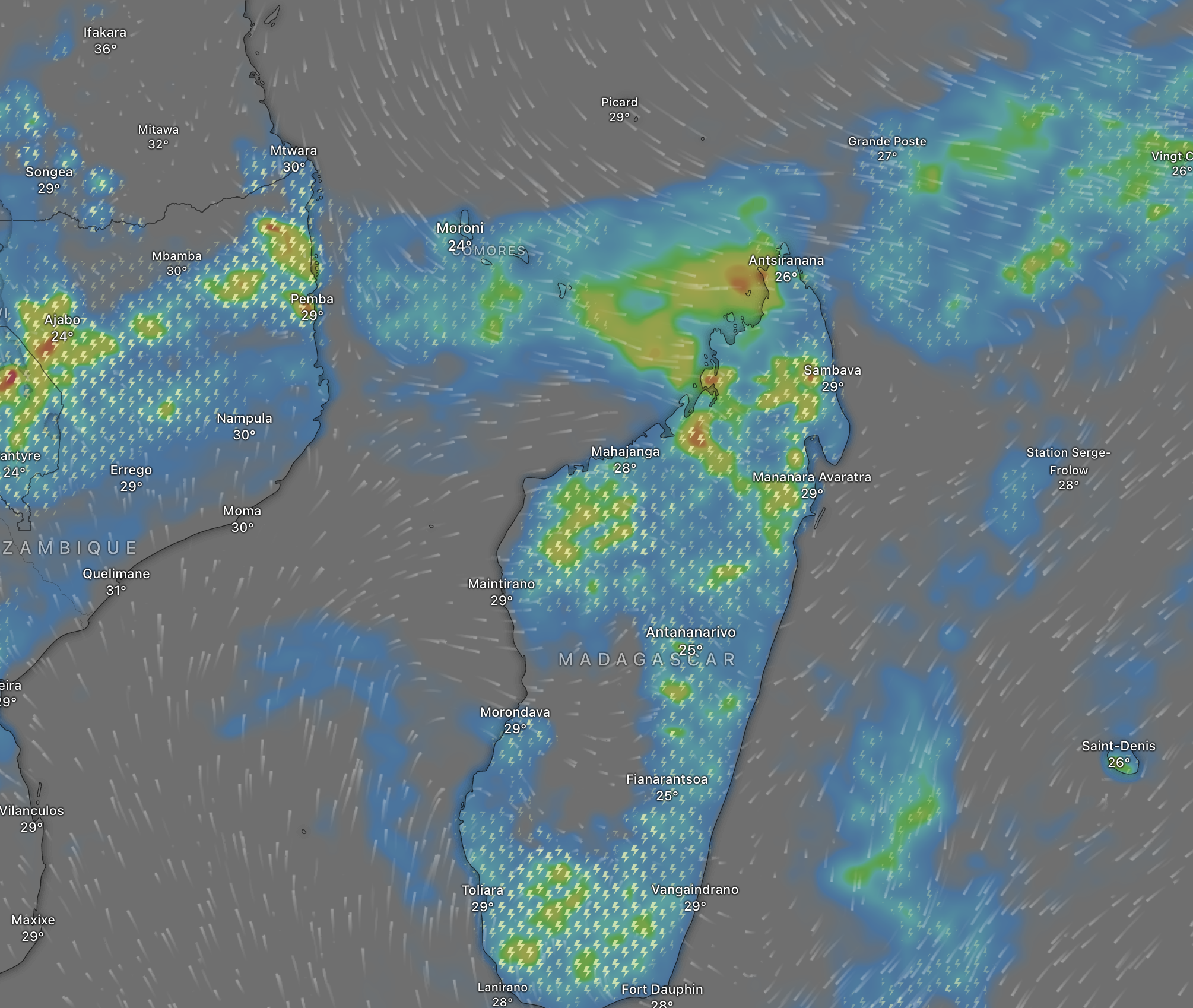 Mayotte placée en vigilance orange fortes pluies orages