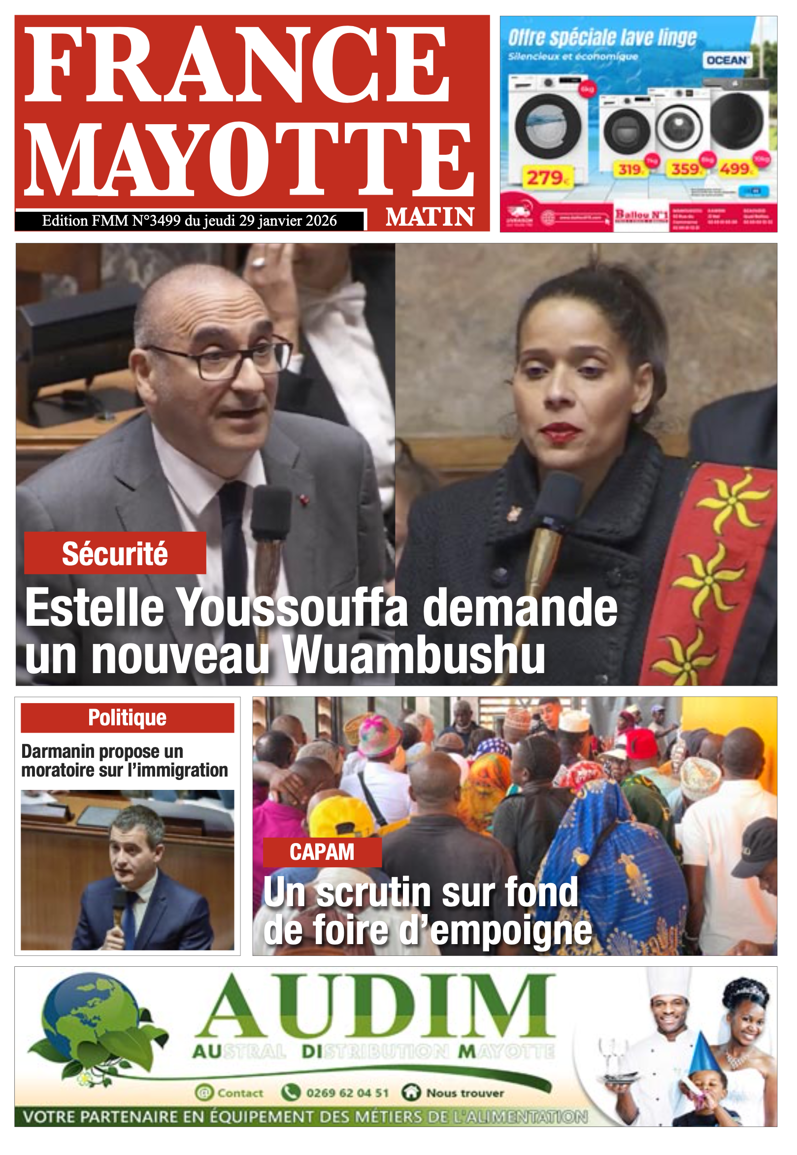 Votre France Mayotte Matin vient de paraître