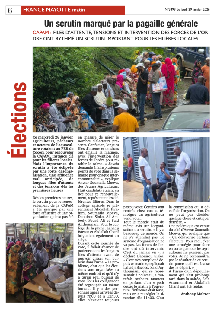 Votre France Mayotte Matin vient de paraître 1 Capture decran 2026 01 29 a 03.13.03