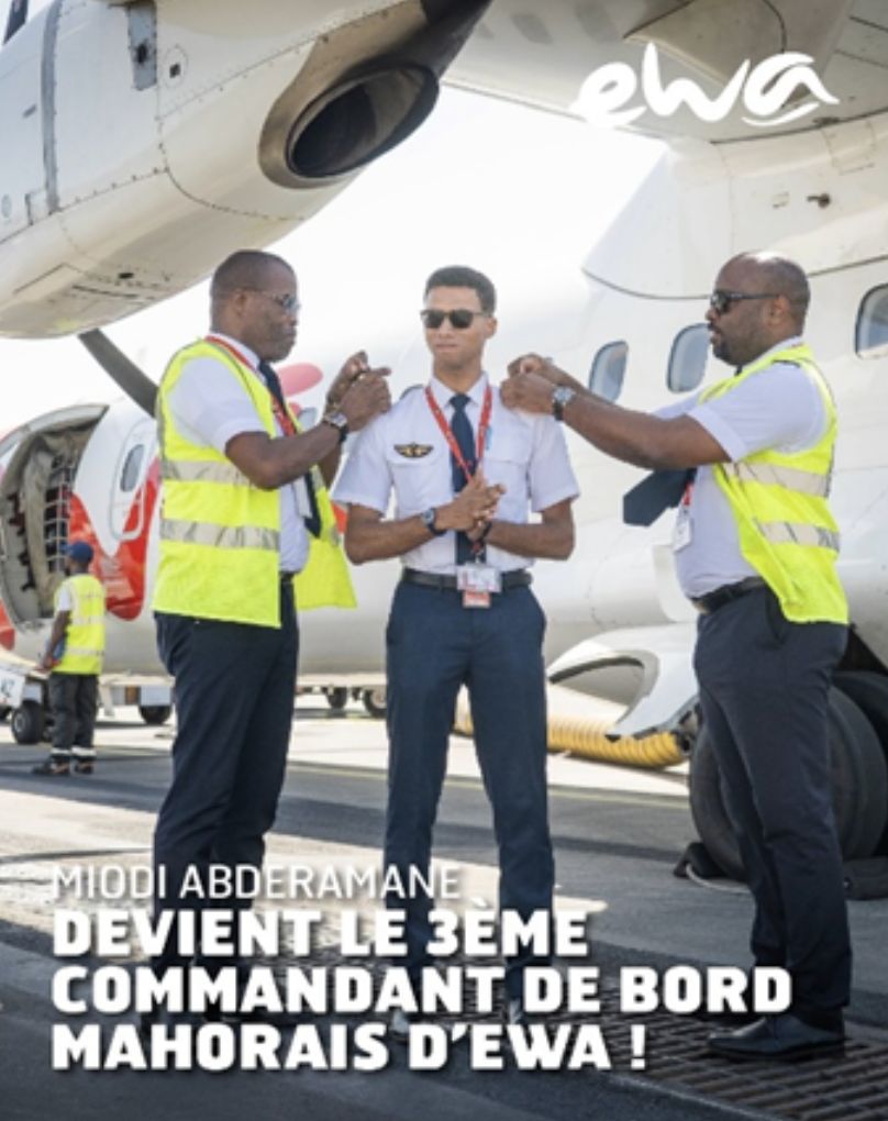 Ewa Air met à l’honneur un nouveau commandant mahorais