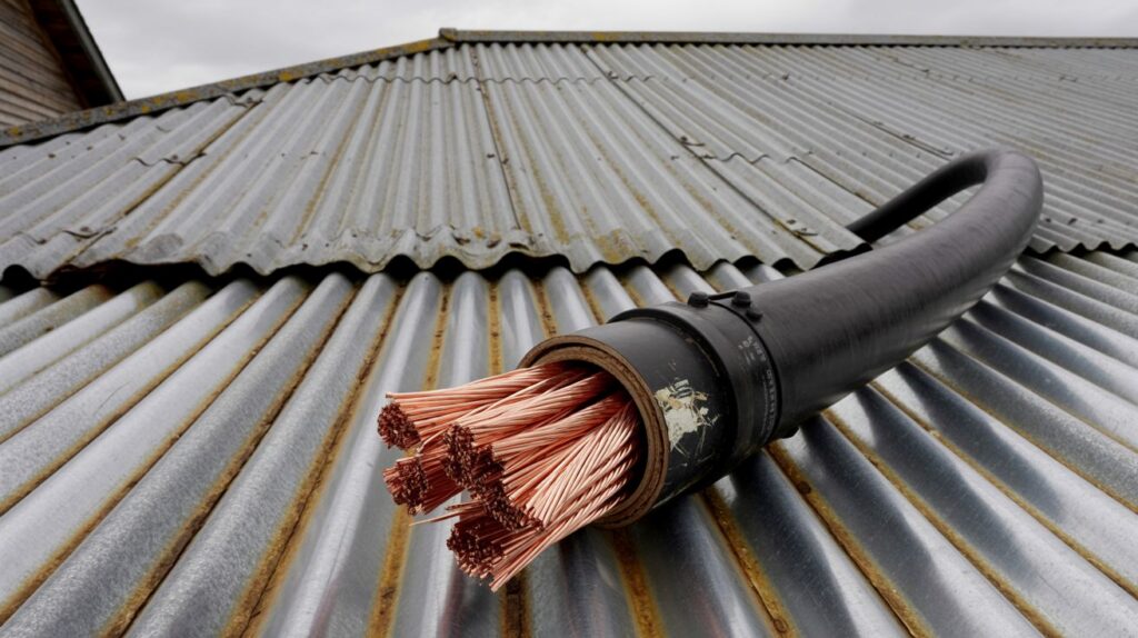 Quartier informel de Cavani à Mayotte, illustrant les risques liés aux installations électriques précaires après un accident mortel par électrocution.