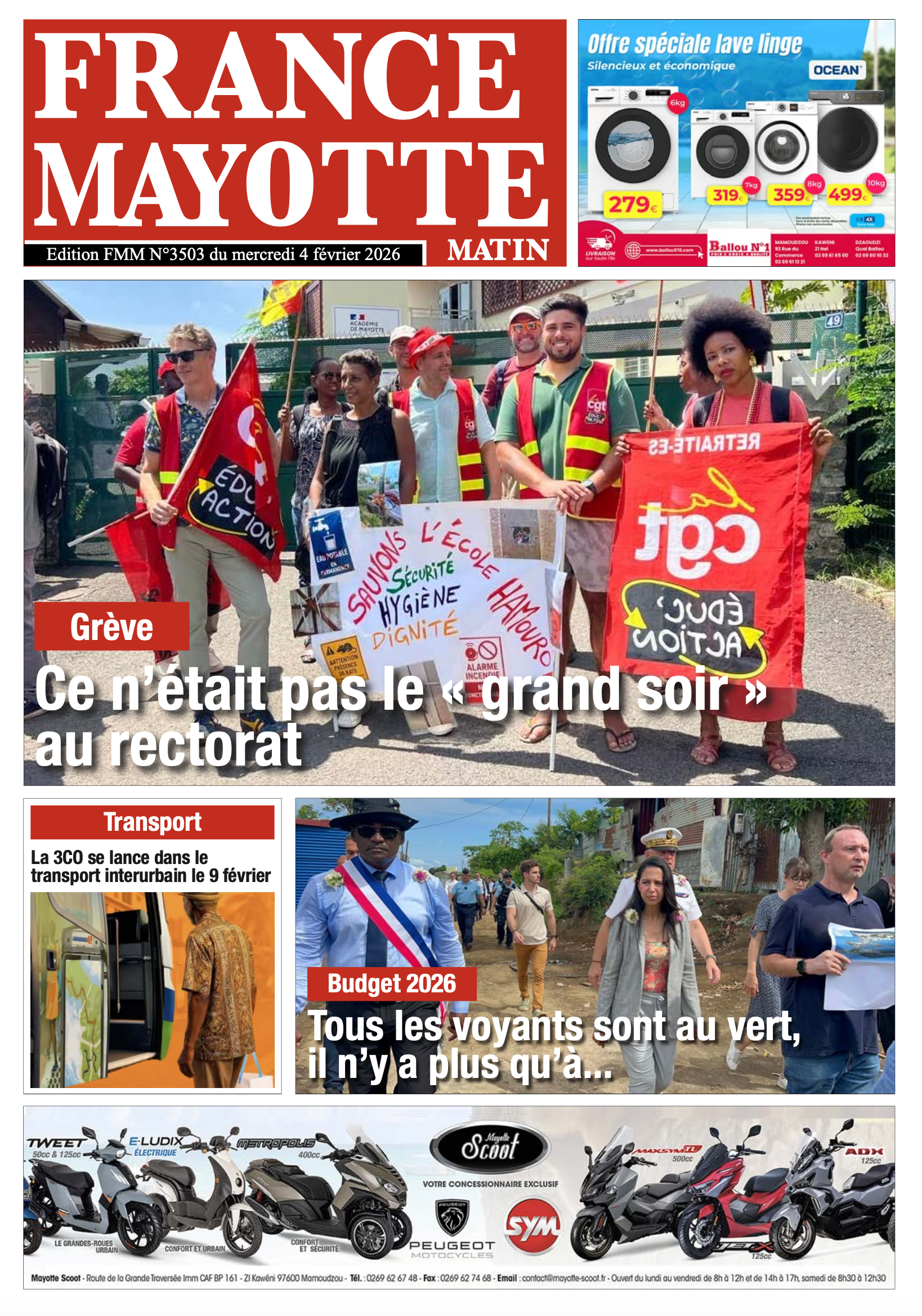 Votre France Mayotte Matin vient de paraître
