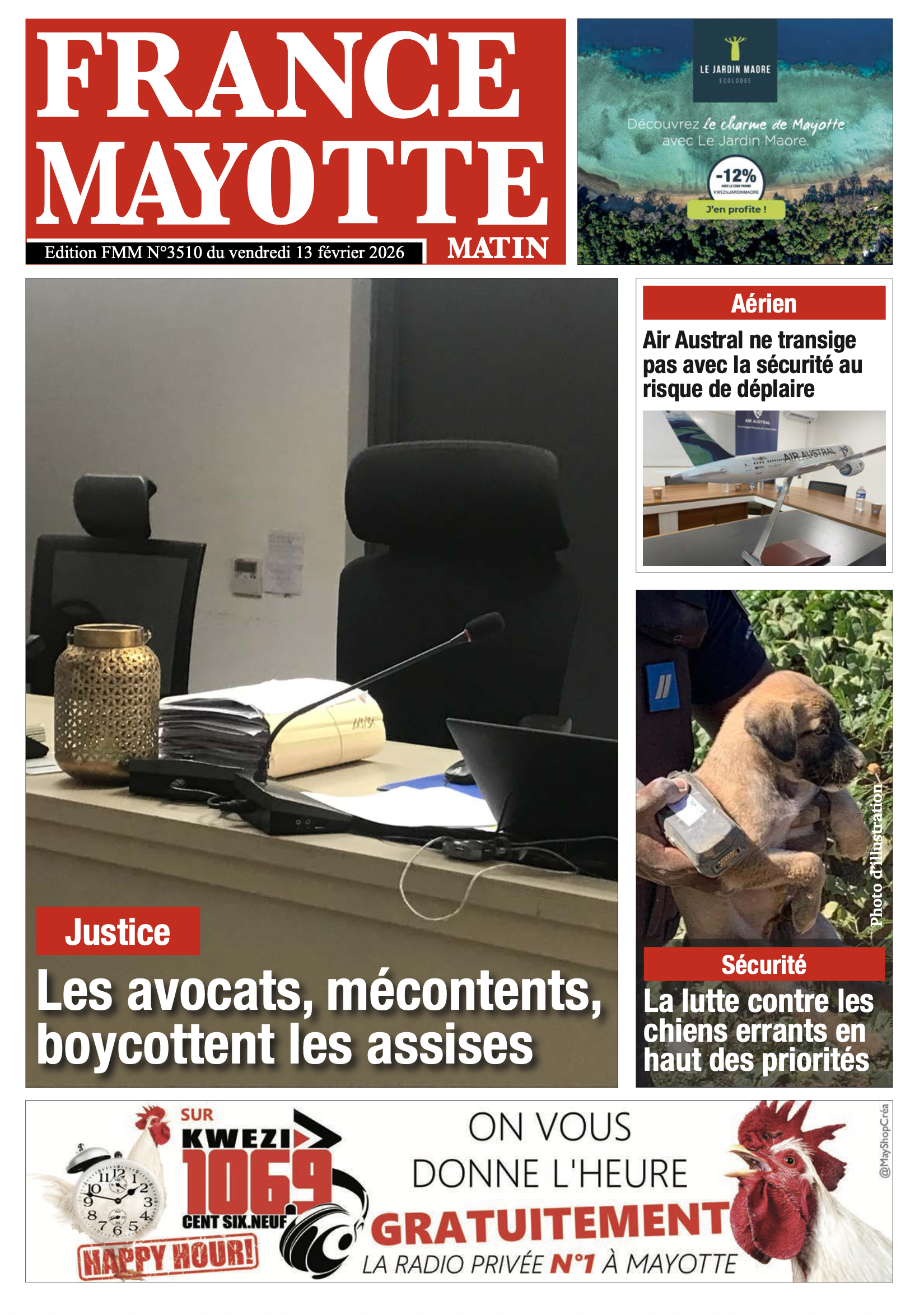Votre France Mayotte Matin vient de paraître