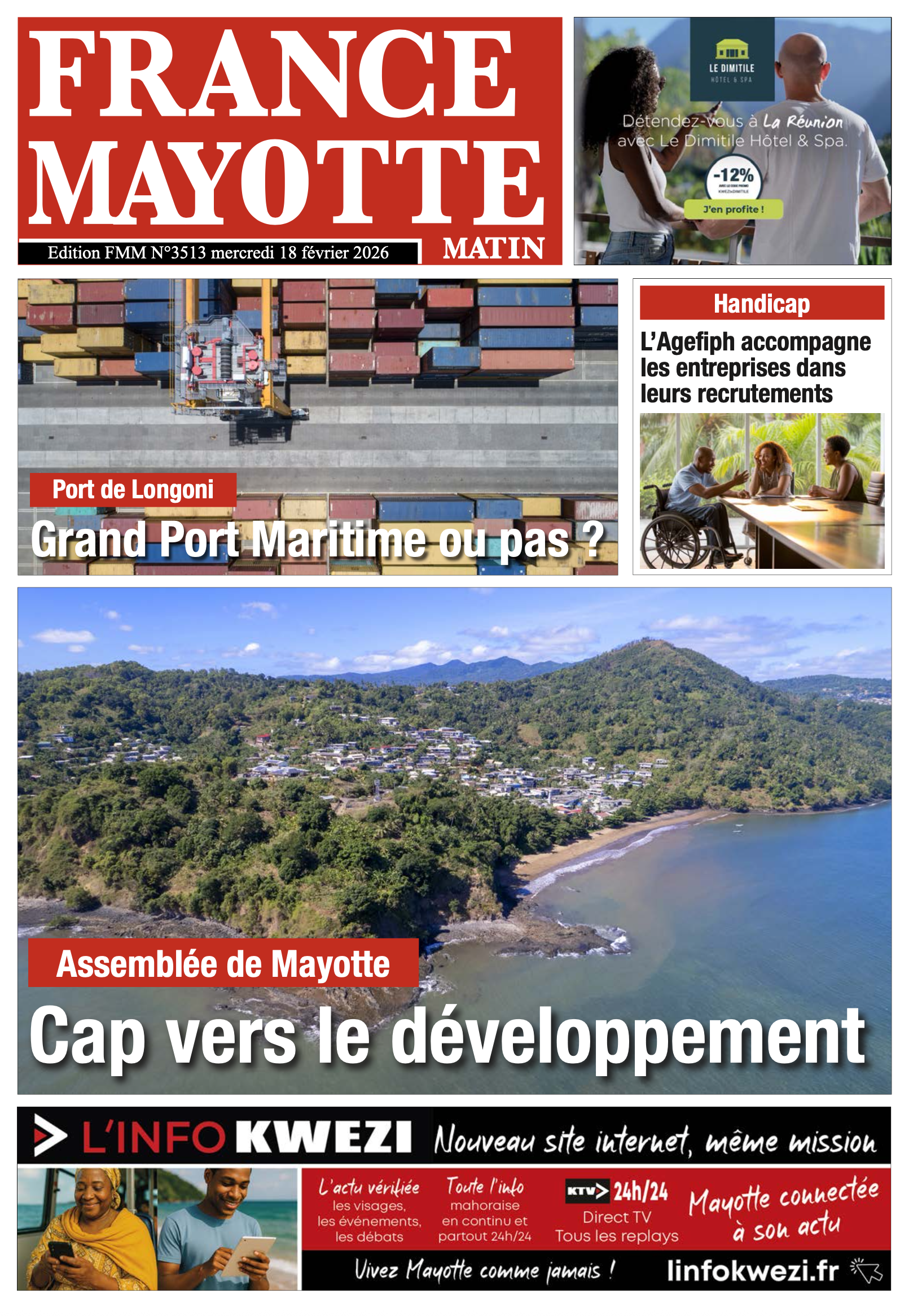 Votre France Mayotte Matin vient de paraître