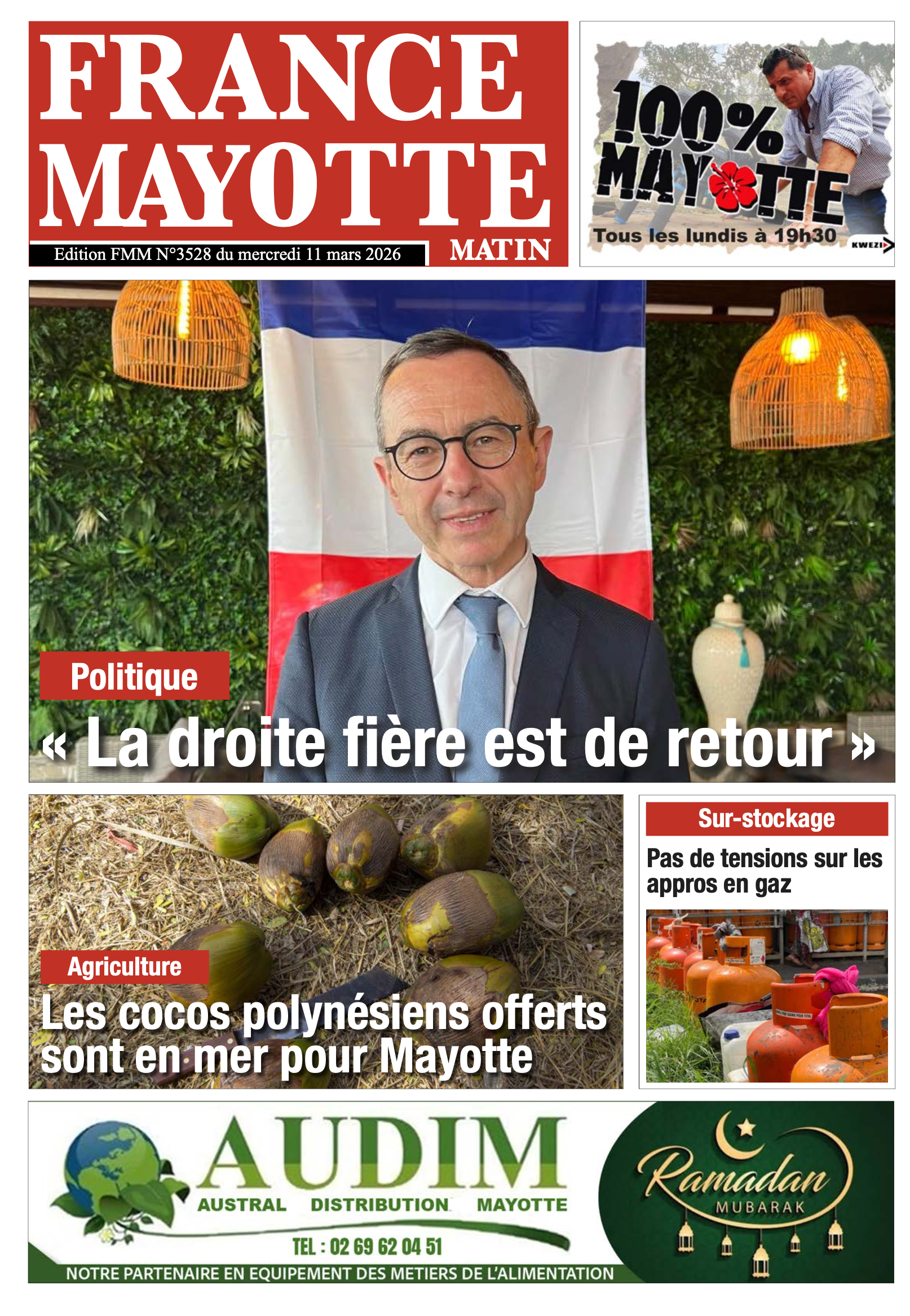 Votre France Mayotte Matin vient de paraître