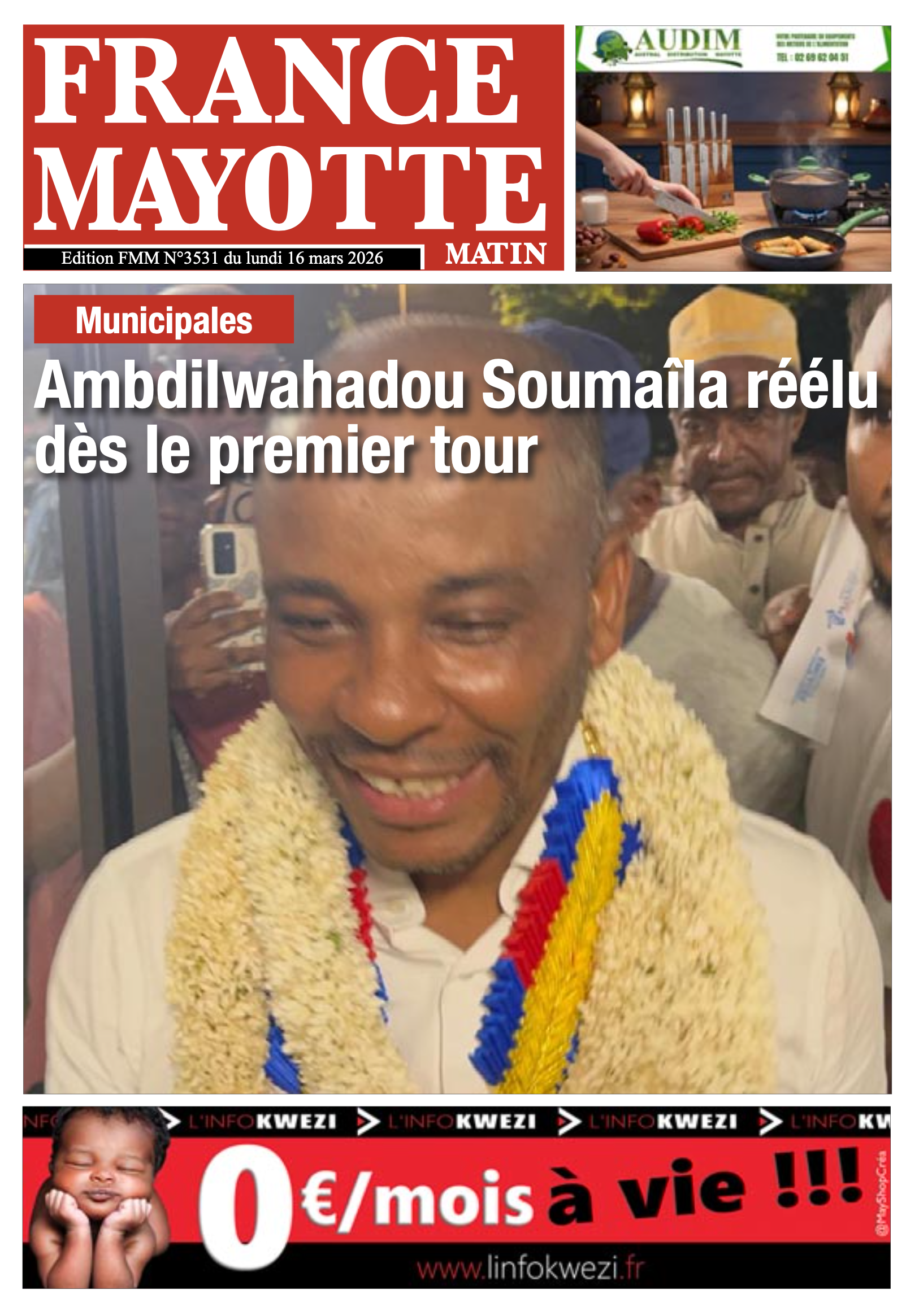 Votre France Mayotte Matin vient de paraître