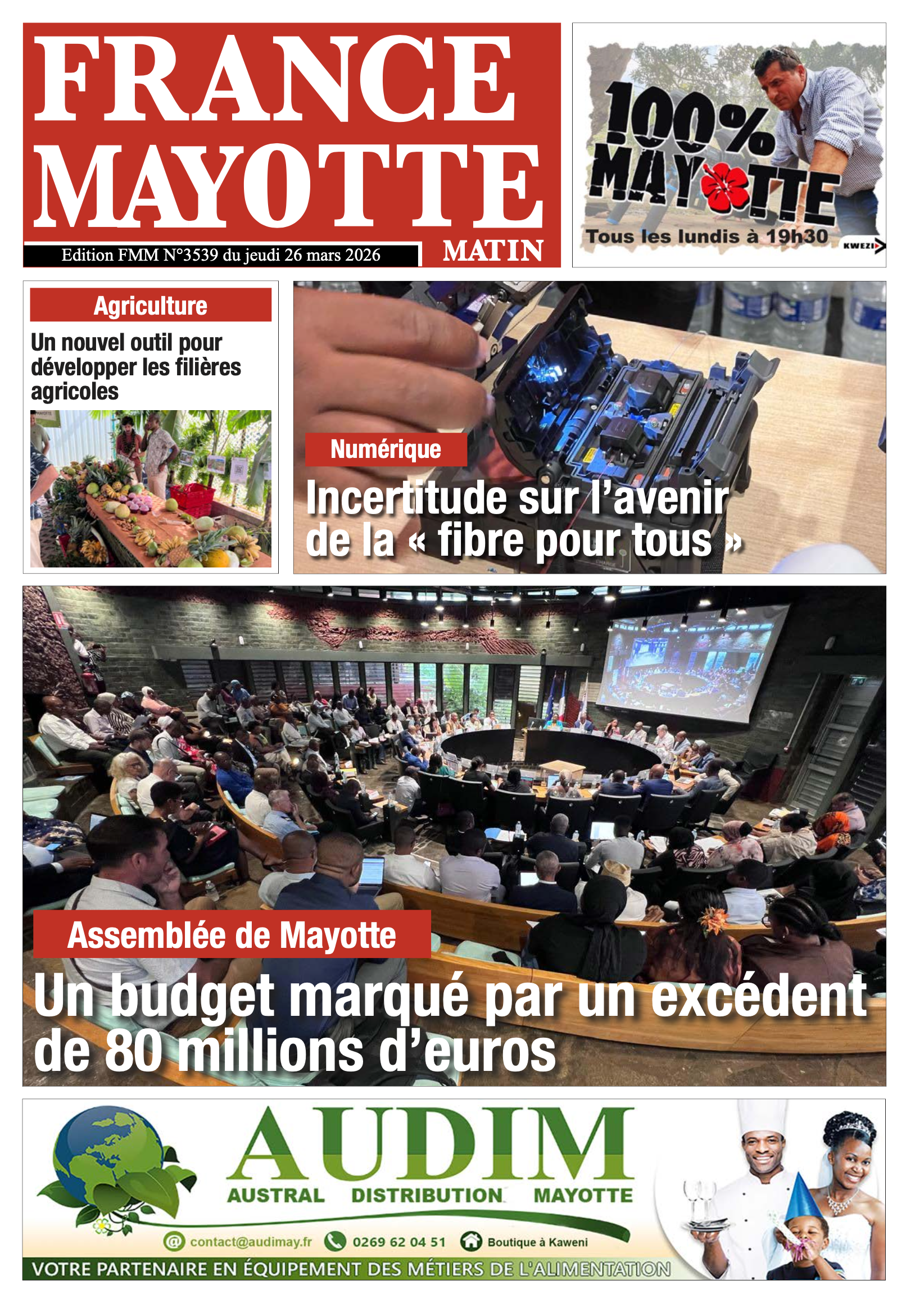 Votre France Mayotte Matin vient de paraître