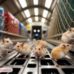 Neuf hamsters clouent un avion Corsair au sol